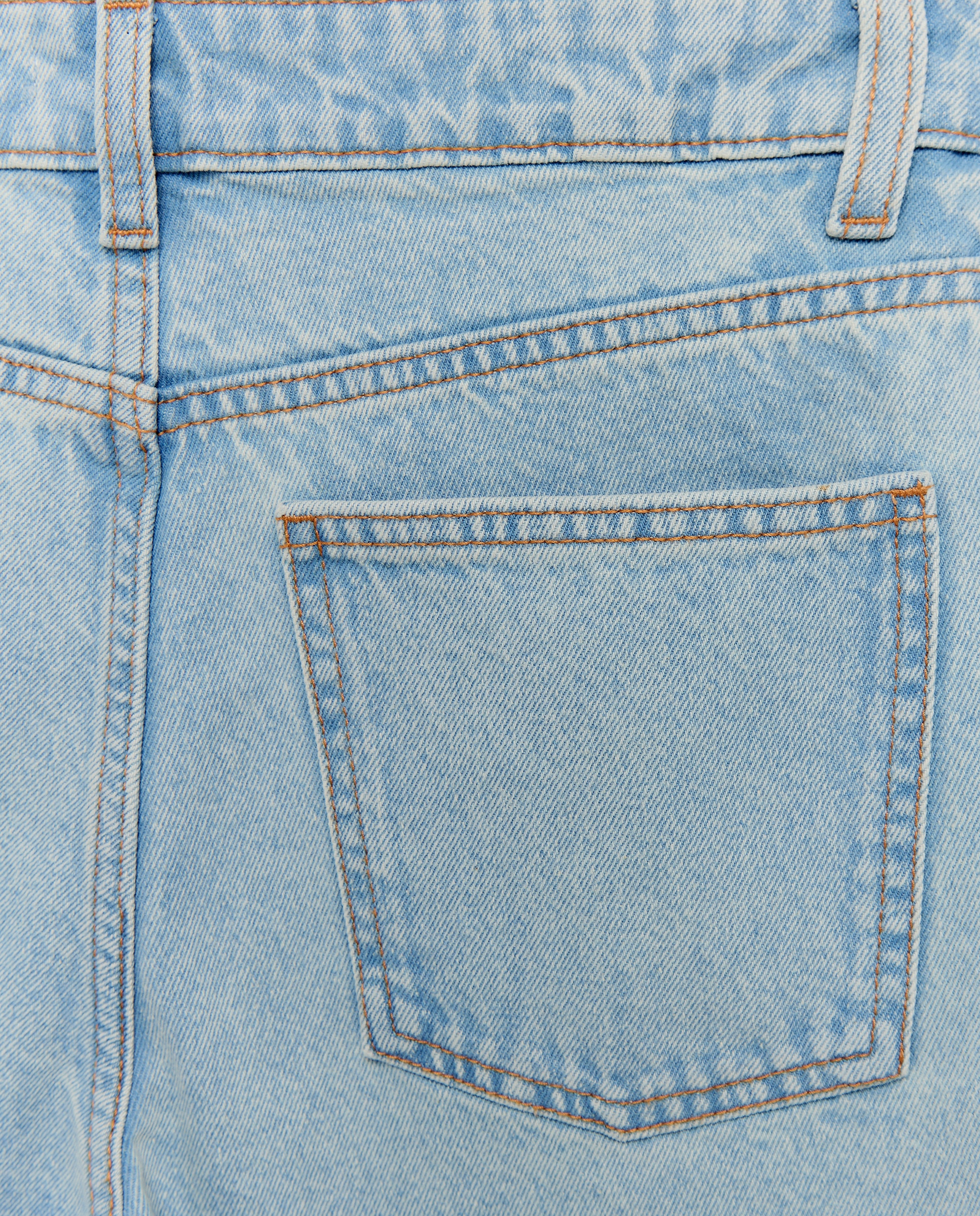 Short de mujer denim mom fit Cerúleo-5