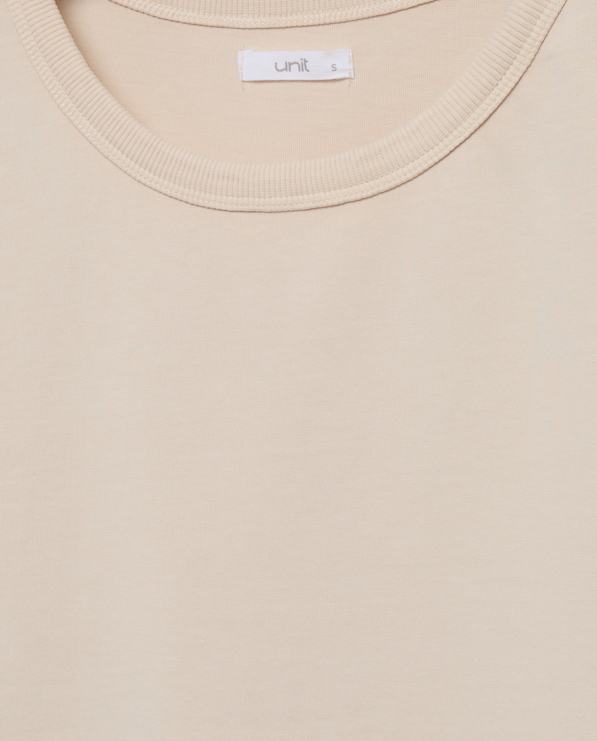 Camiseta de mujer efecto lavado cuello caja Blanco roto-5