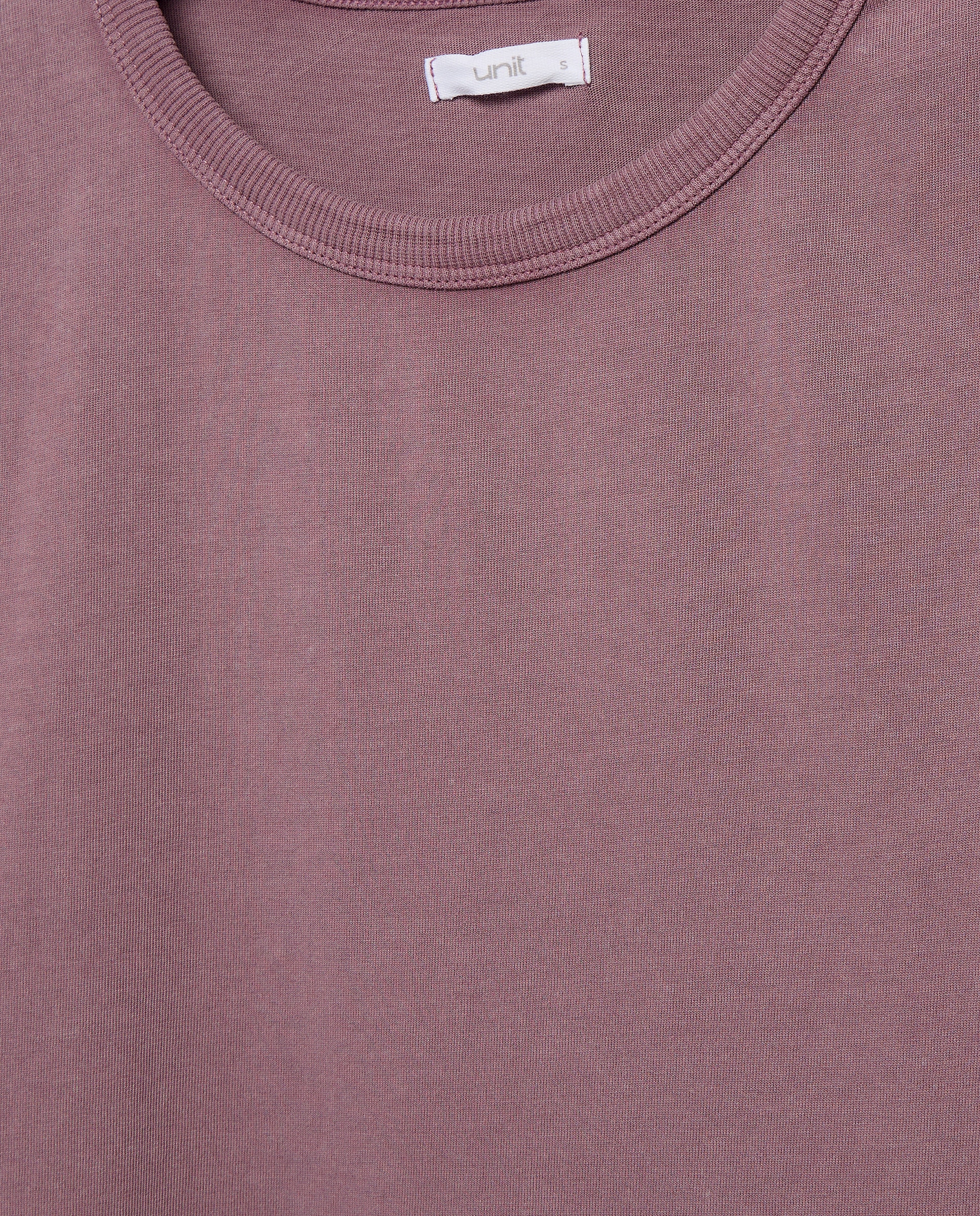 Camiseta de mujer efecto lavado cuello caja 291 Berenjena-5