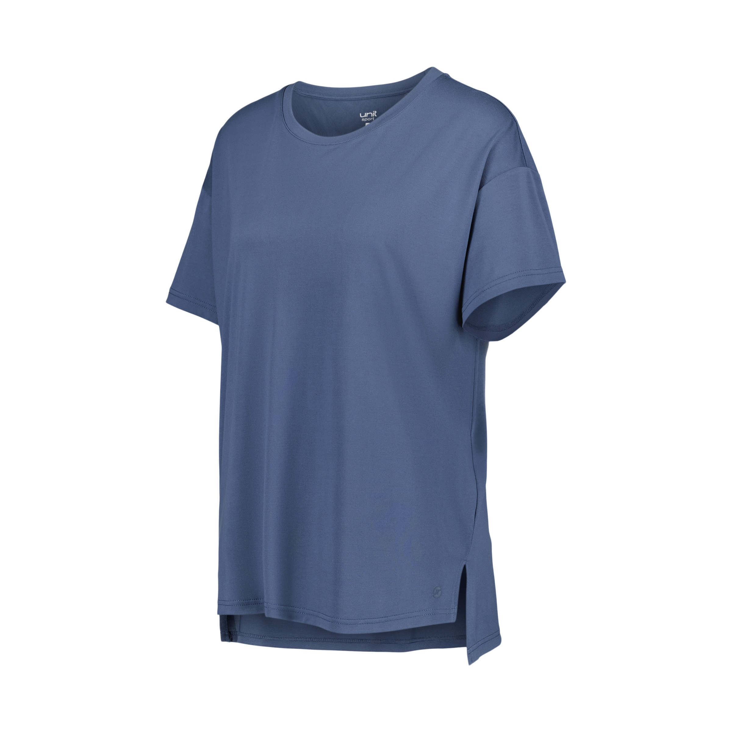 Camiseta Manga Corta Modal Azul-4