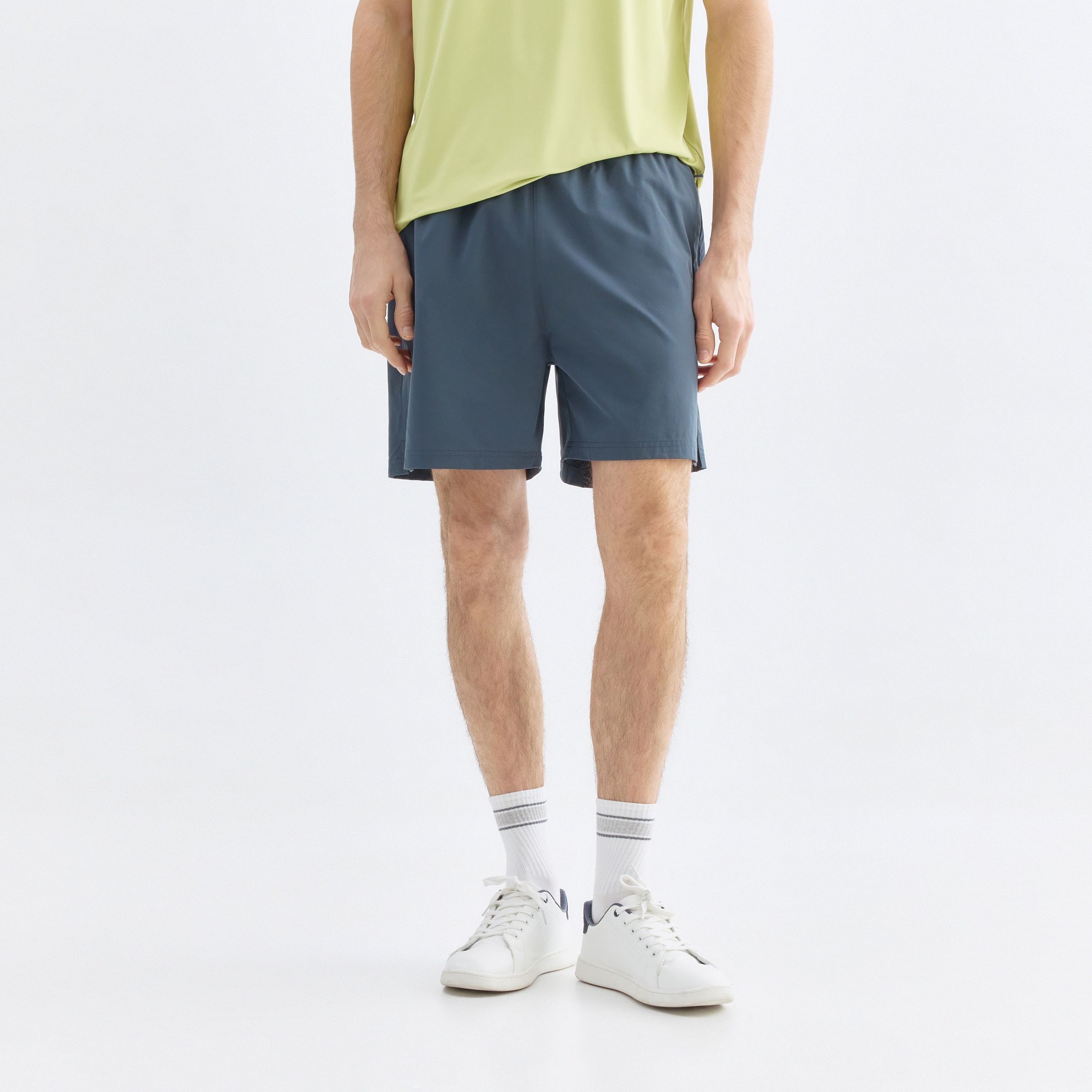Pantalones cortos básicos hombre Azules-2