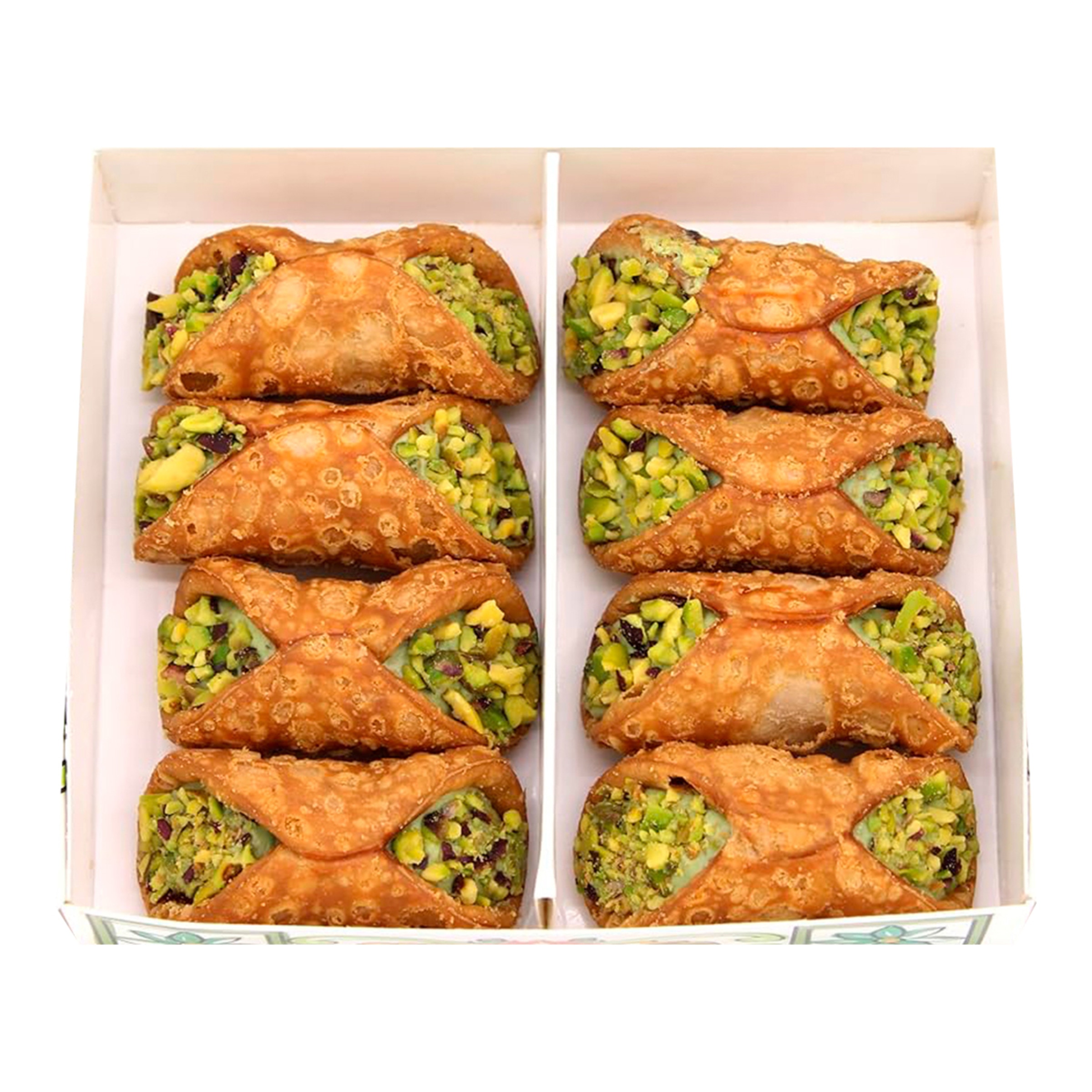 Cannoli relleno de crema de pistacho y trocitos de pistacho Gusto Etna 4