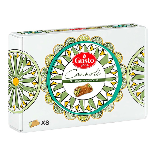 Imagen 0 de Cannoli relleno de crema de pistacho y trocitos de pistacho Gusto Etna