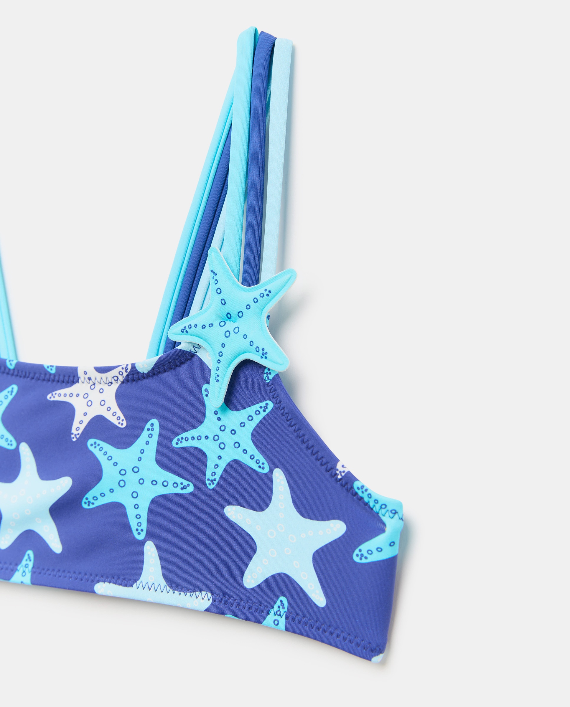 Biquíni com Estrelas-do-Mar Azul-5