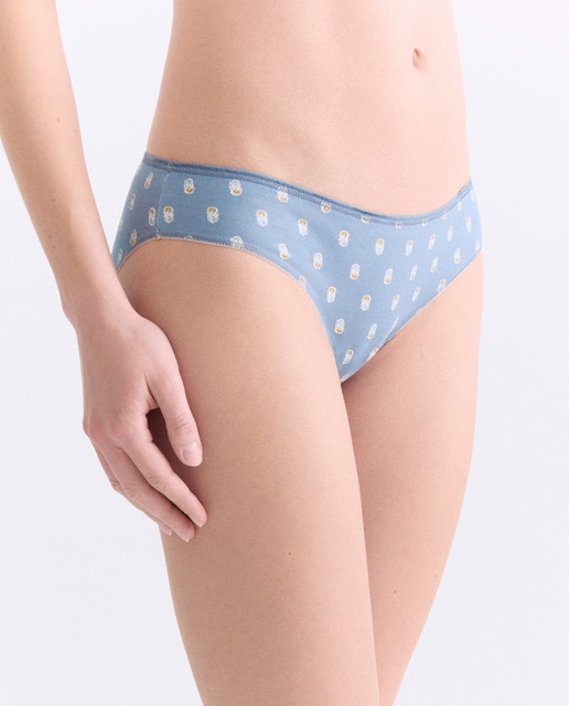 Imagen 0 de Pack 5 bragas de mujer algodón estampadas