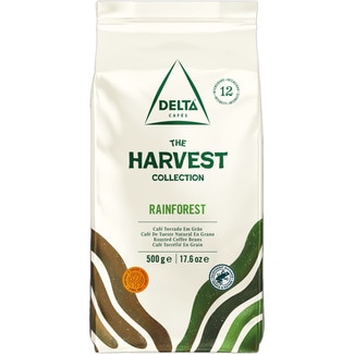 café tueste natural en grano The Harvest Collection Rainforest bolsa 500 g - Delta
