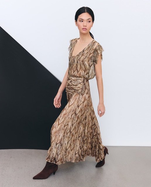 Imagem 0 de Saia Comprida com Animal Print de Réptil