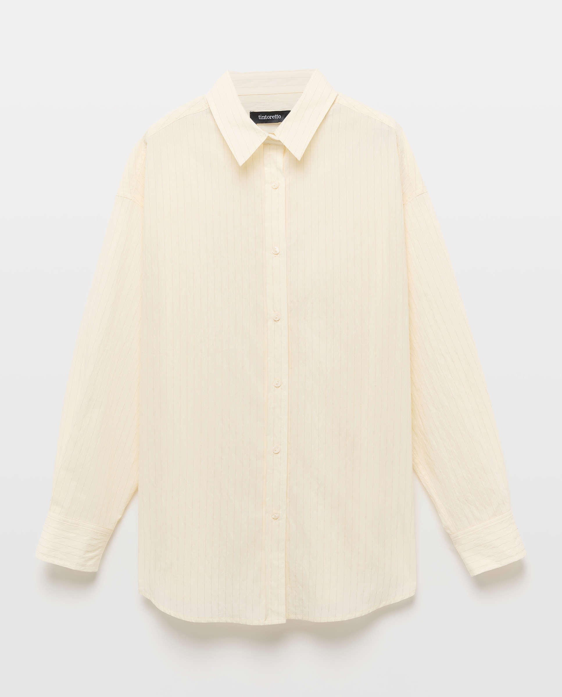 Blusa de Manga Comprida Estampada Branco-5