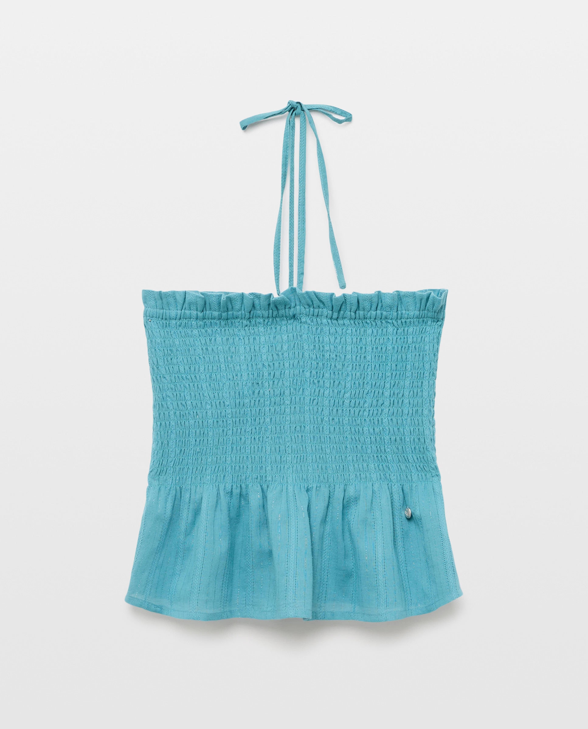 Top Bandeau com Elásticos e Folho Esmeralda-4