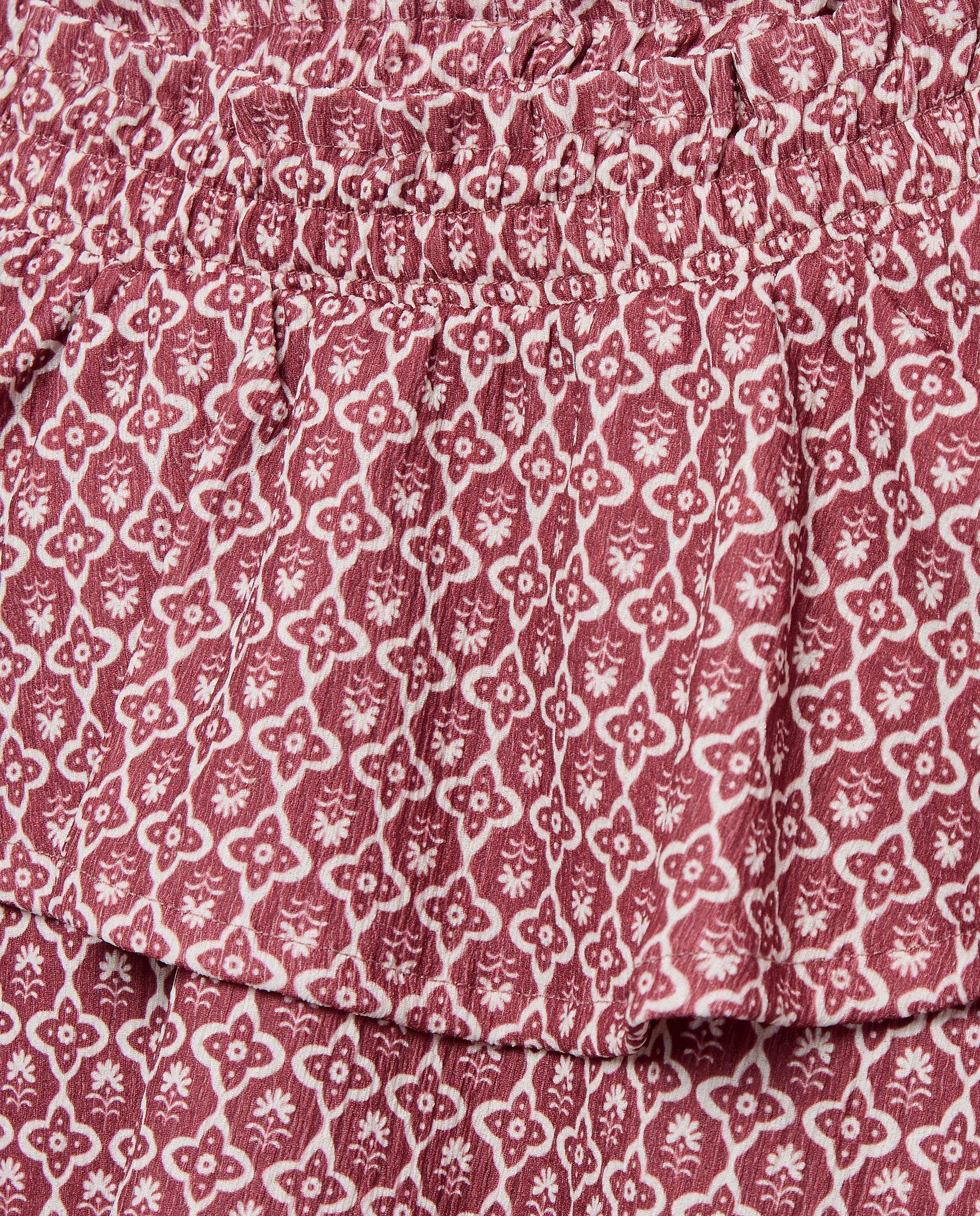 Saia Circular com All Over Print Coconut El Corte Inglés Vermelho-6
