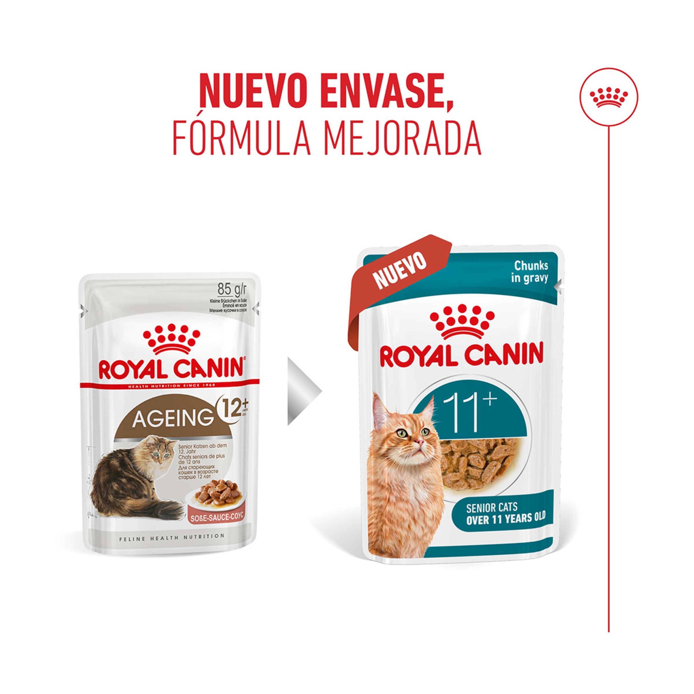 Comida húmeda para gatos sénior Royal Canin trocitos en salsa 85 g 2