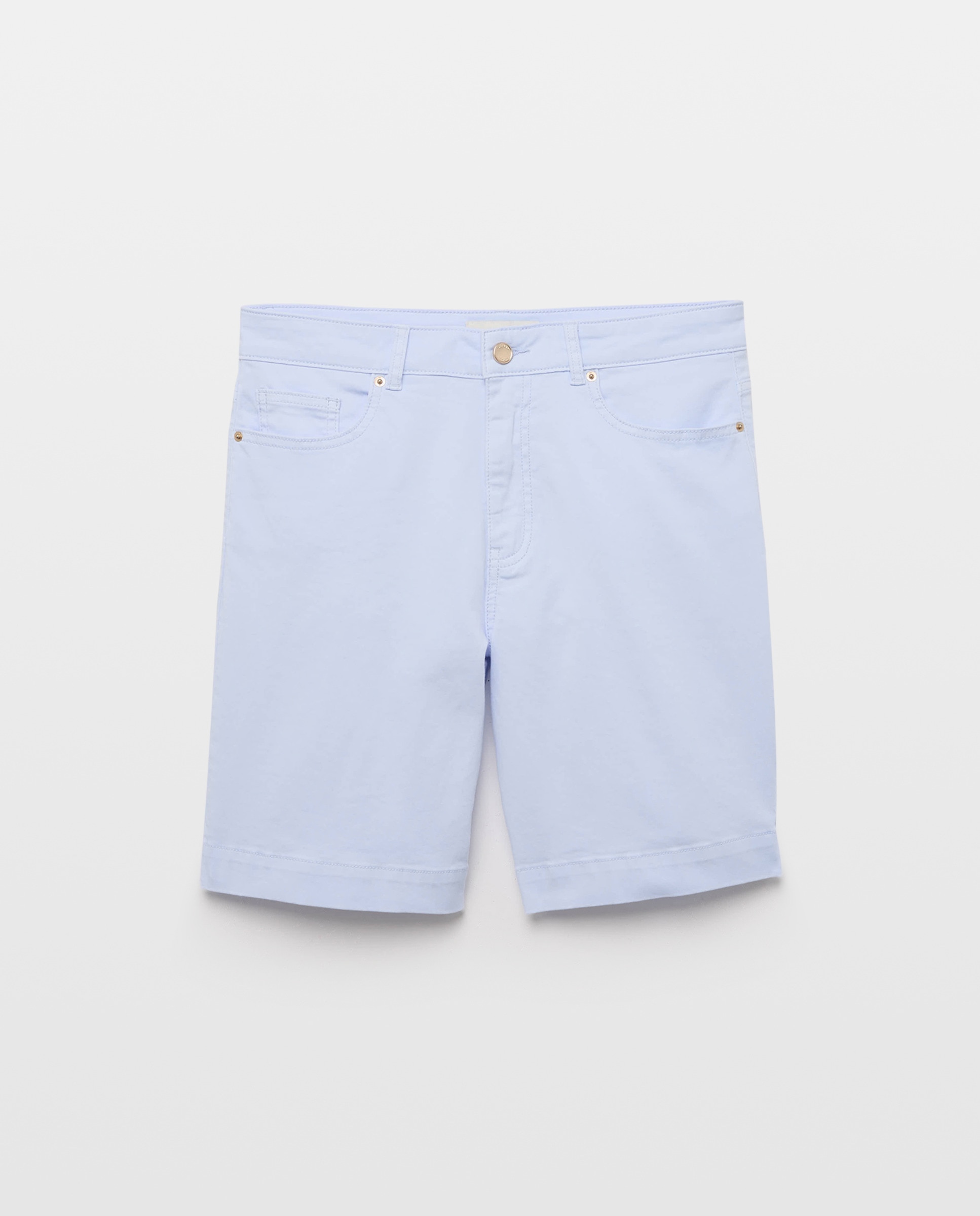 Calções de Cinco Bolsos 410 Azul Claro-4