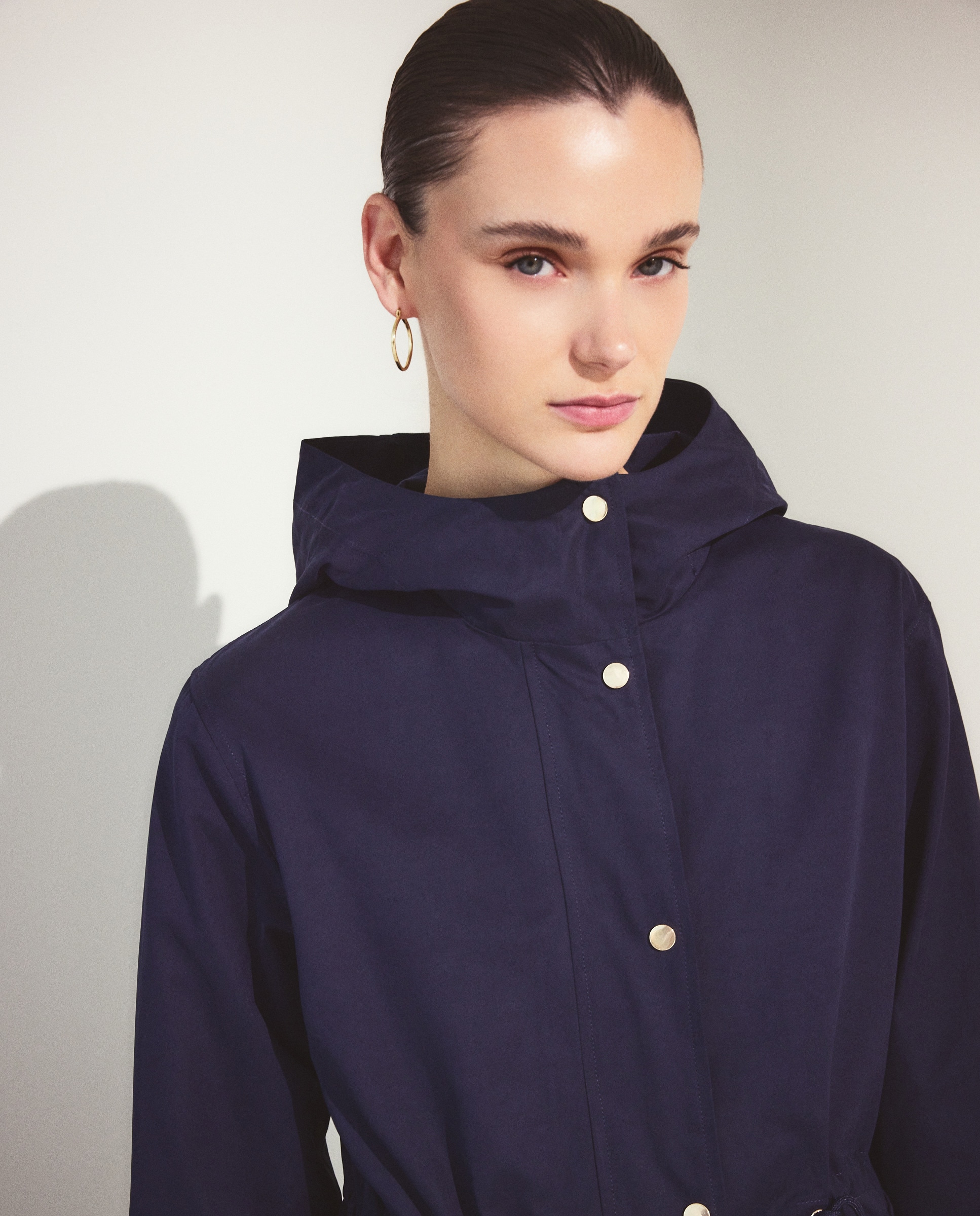 Parka curta de mulher Azul-marinho-2