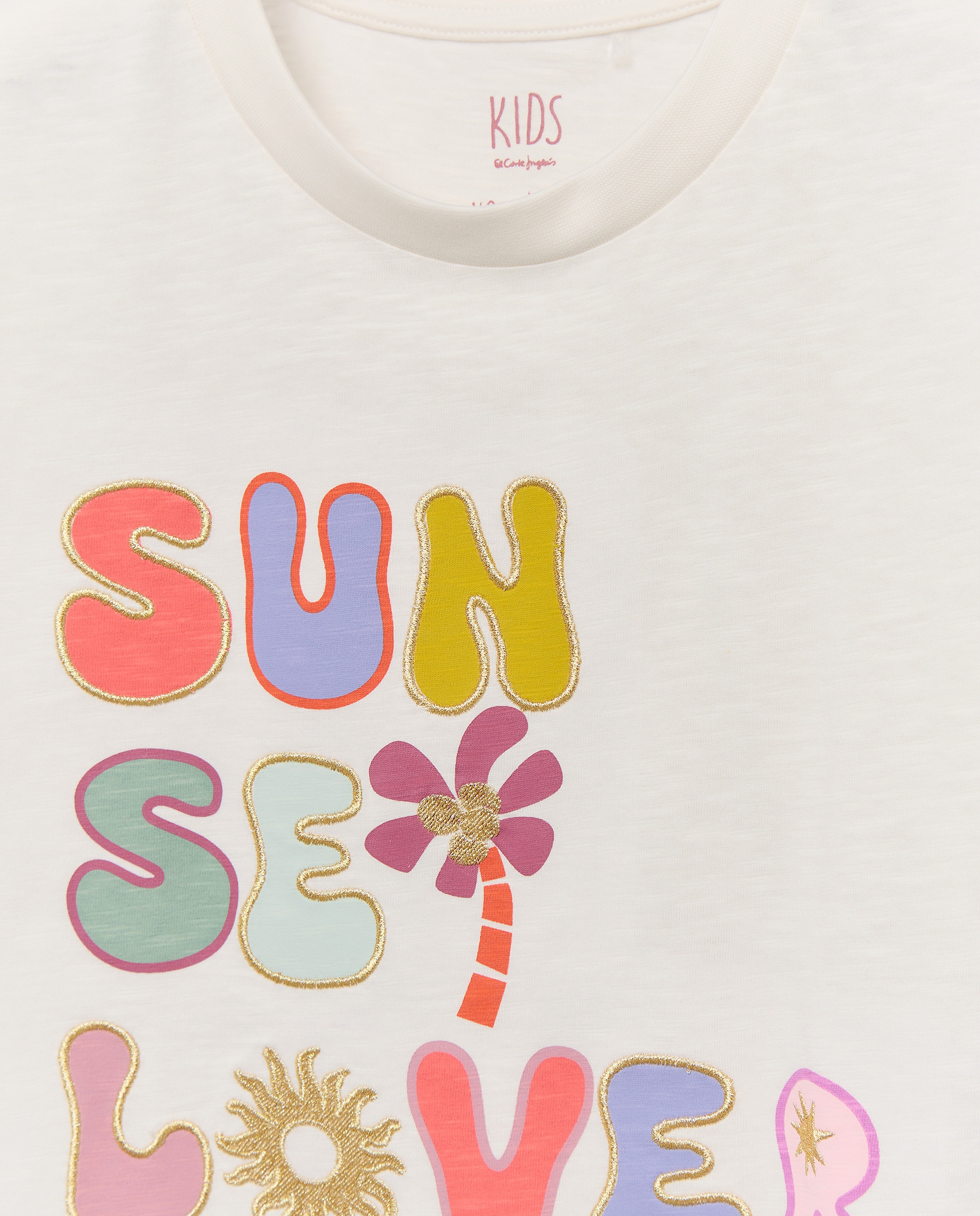 T-shirt com Manga Japonesa e Estampado Branco-2