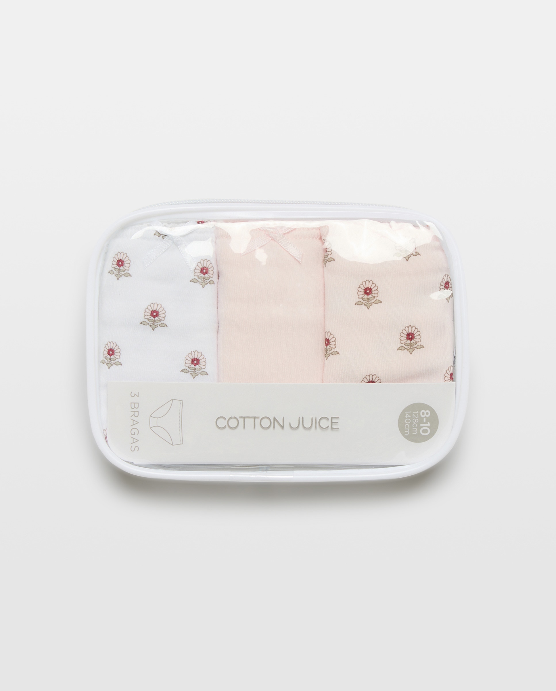 Pack de 3 Cuecas com Estampado de Fantasia Cotton Juice Vermelho-4
