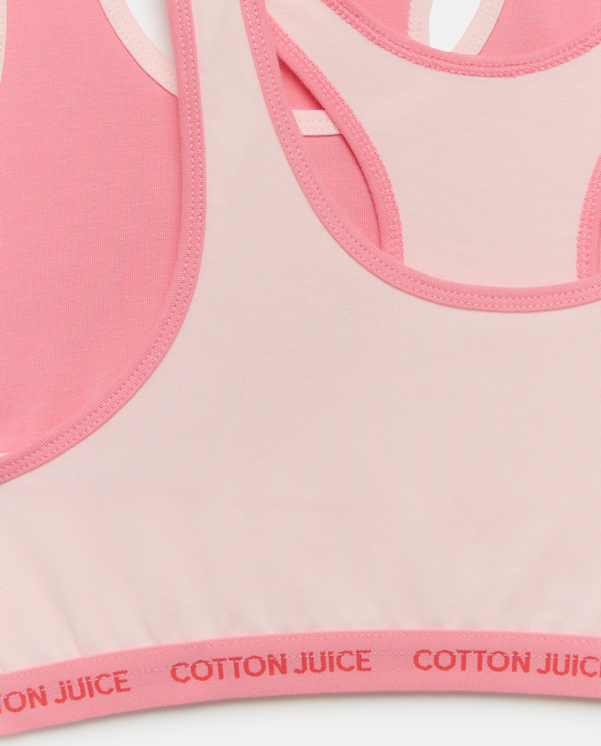 Pack de 2 Tops Desportivos Lisos 200 Rosa-3