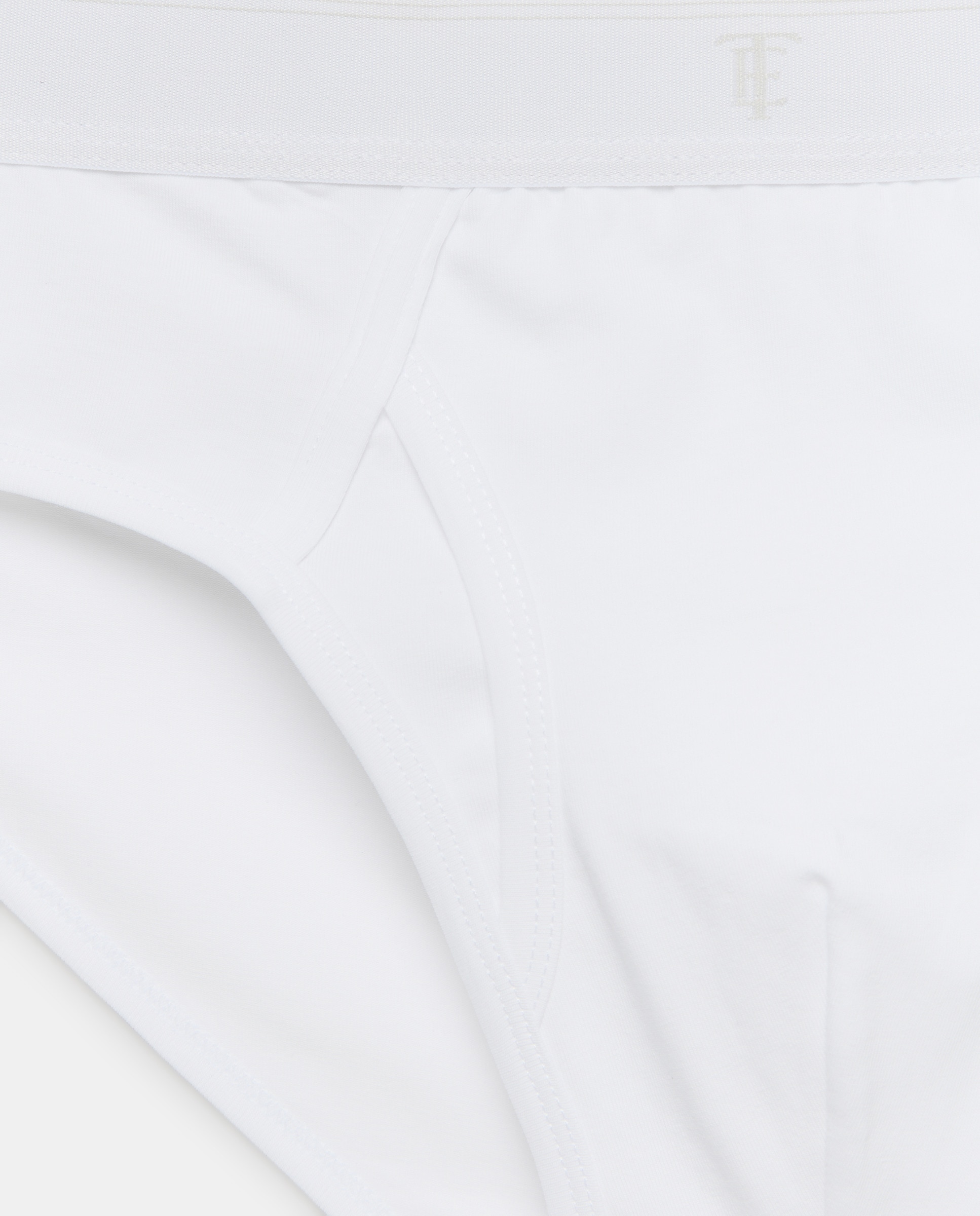 Slip Aberto em Algodão-Elastano Branco-3