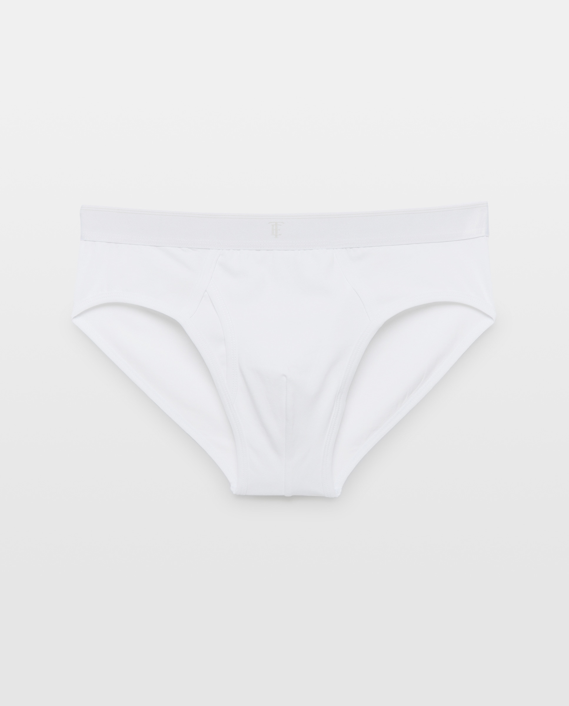 Slip Aberto em Algodão-Elastano Branco-1