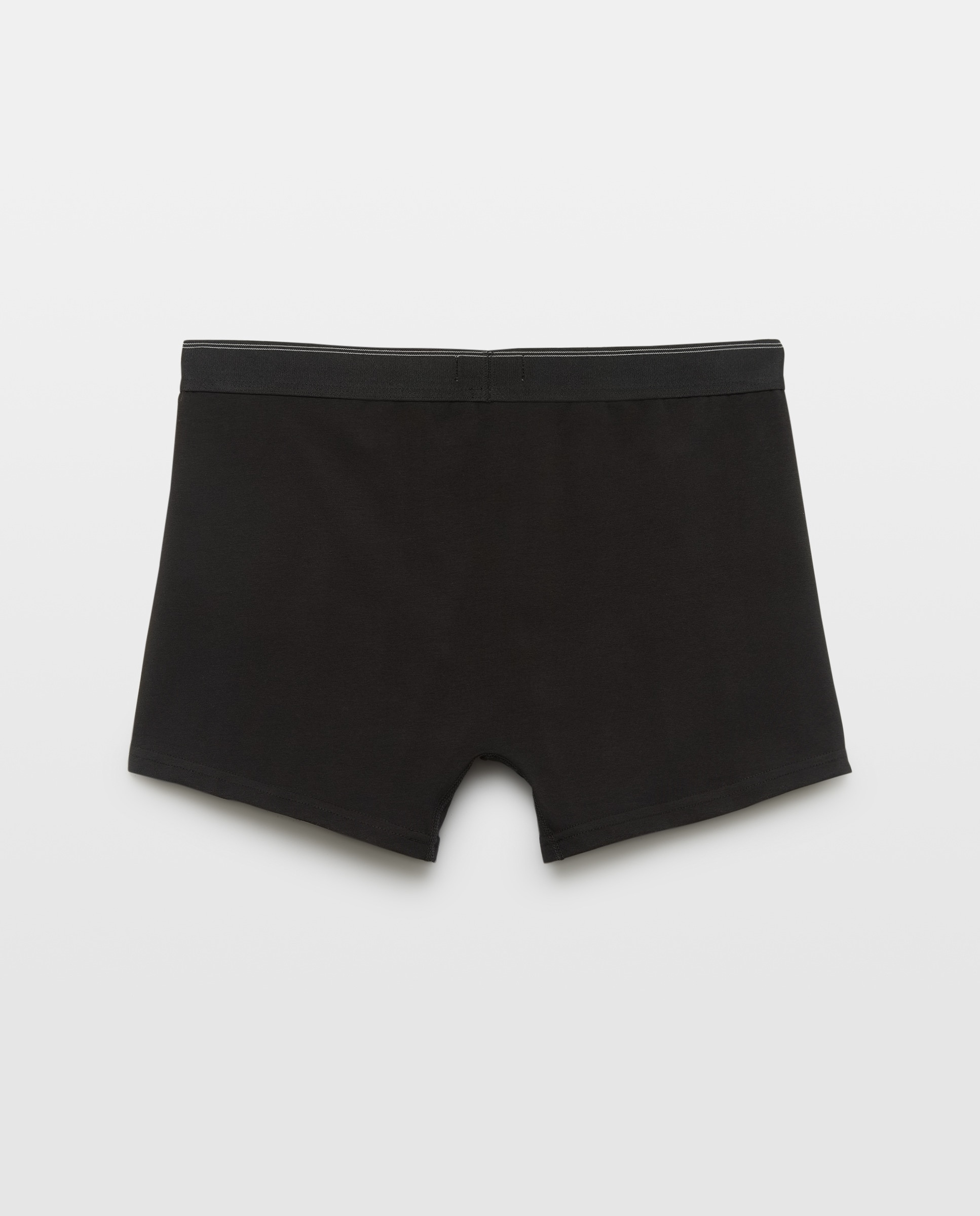 Boxers Abertos em Algodão-Elastano Preto-2