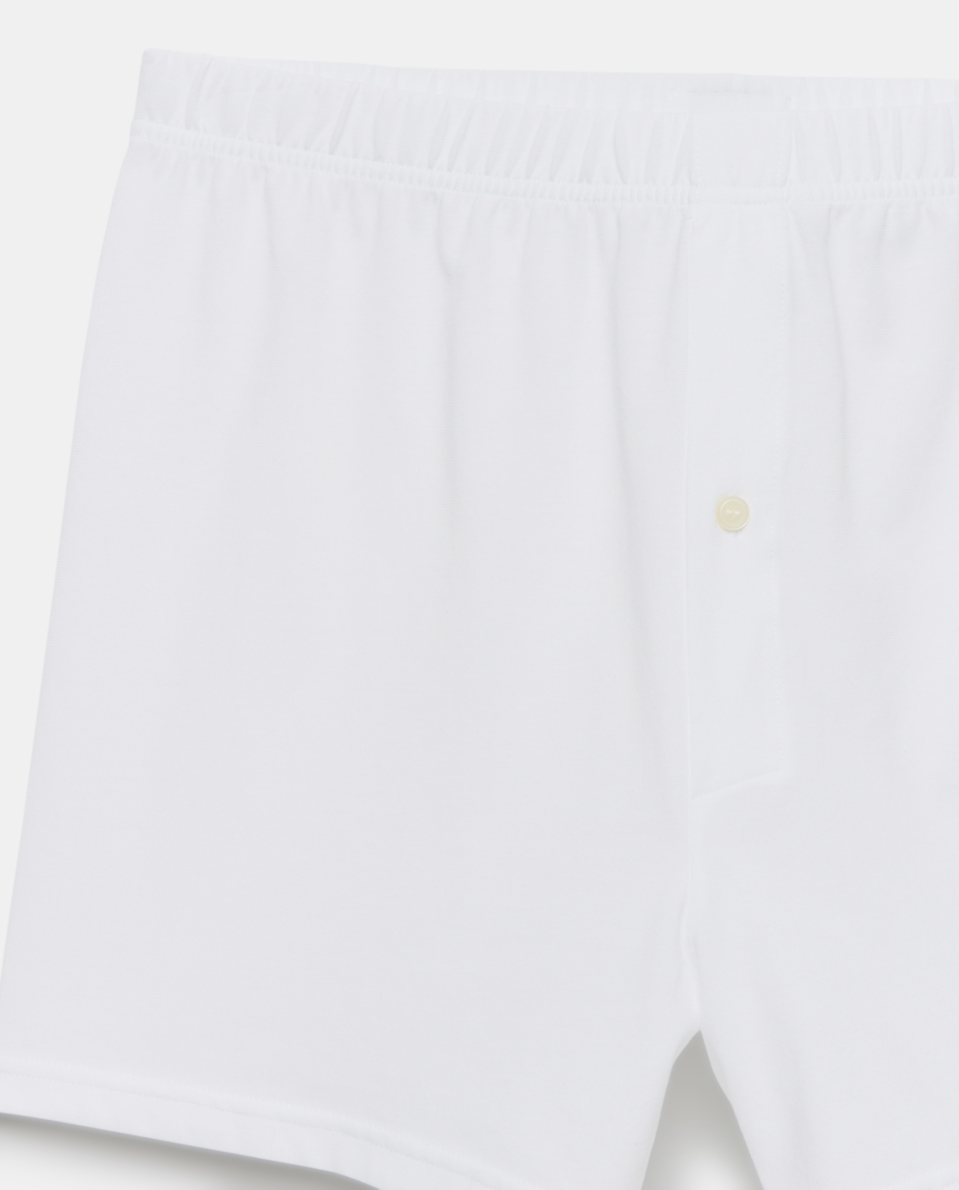 Boxers de Algodão com Botão Branco-3