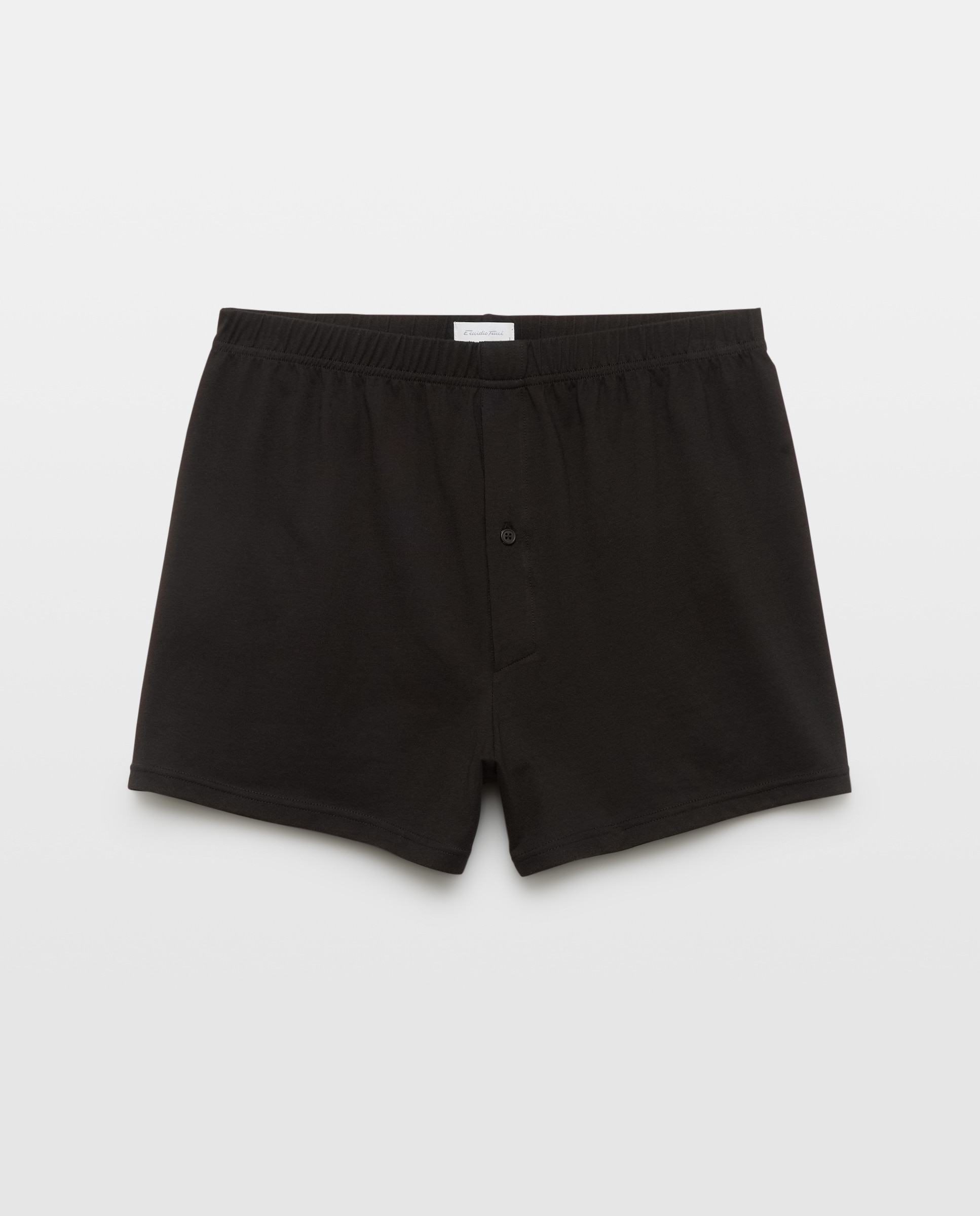 Boxers de Algodão com Botão Preto-1