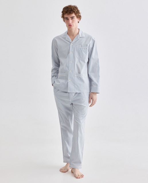 Imagen 0 de Pijama hombre algodón rayas