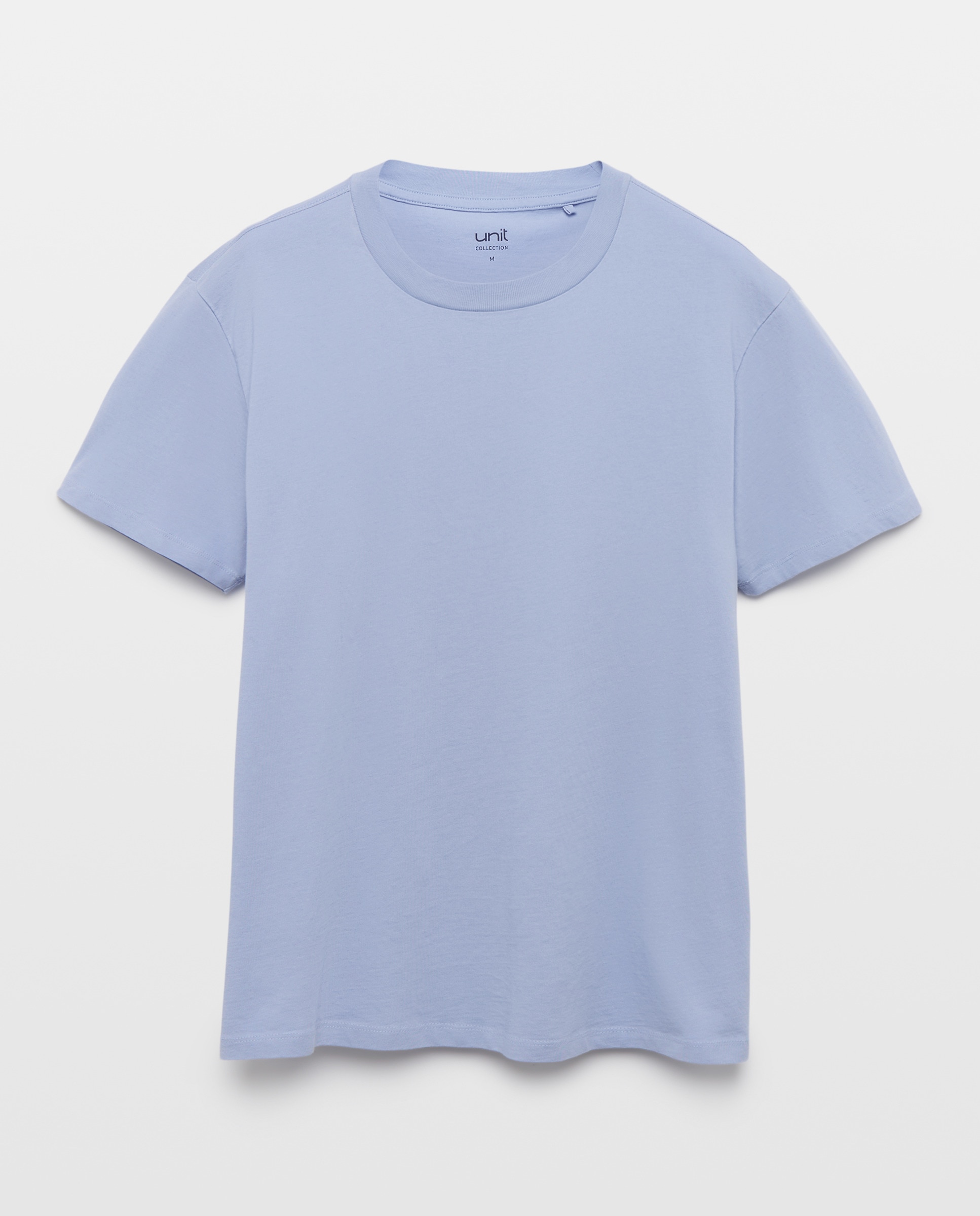Camiseta de hombre manga corta cuello caja lisa 284 Lila-4