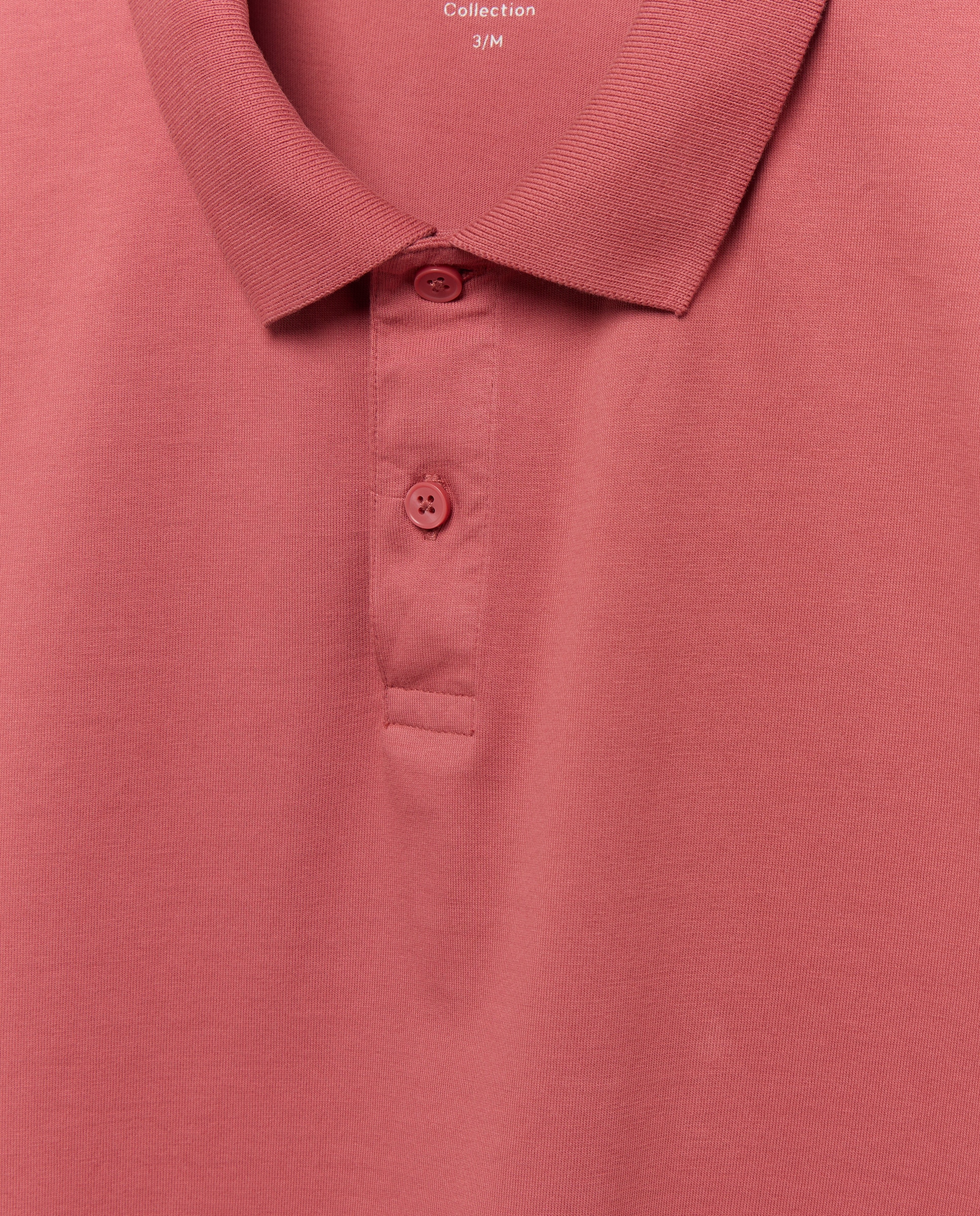 Polo manga corta jersey lavado 230 Rosa oscuro-5
