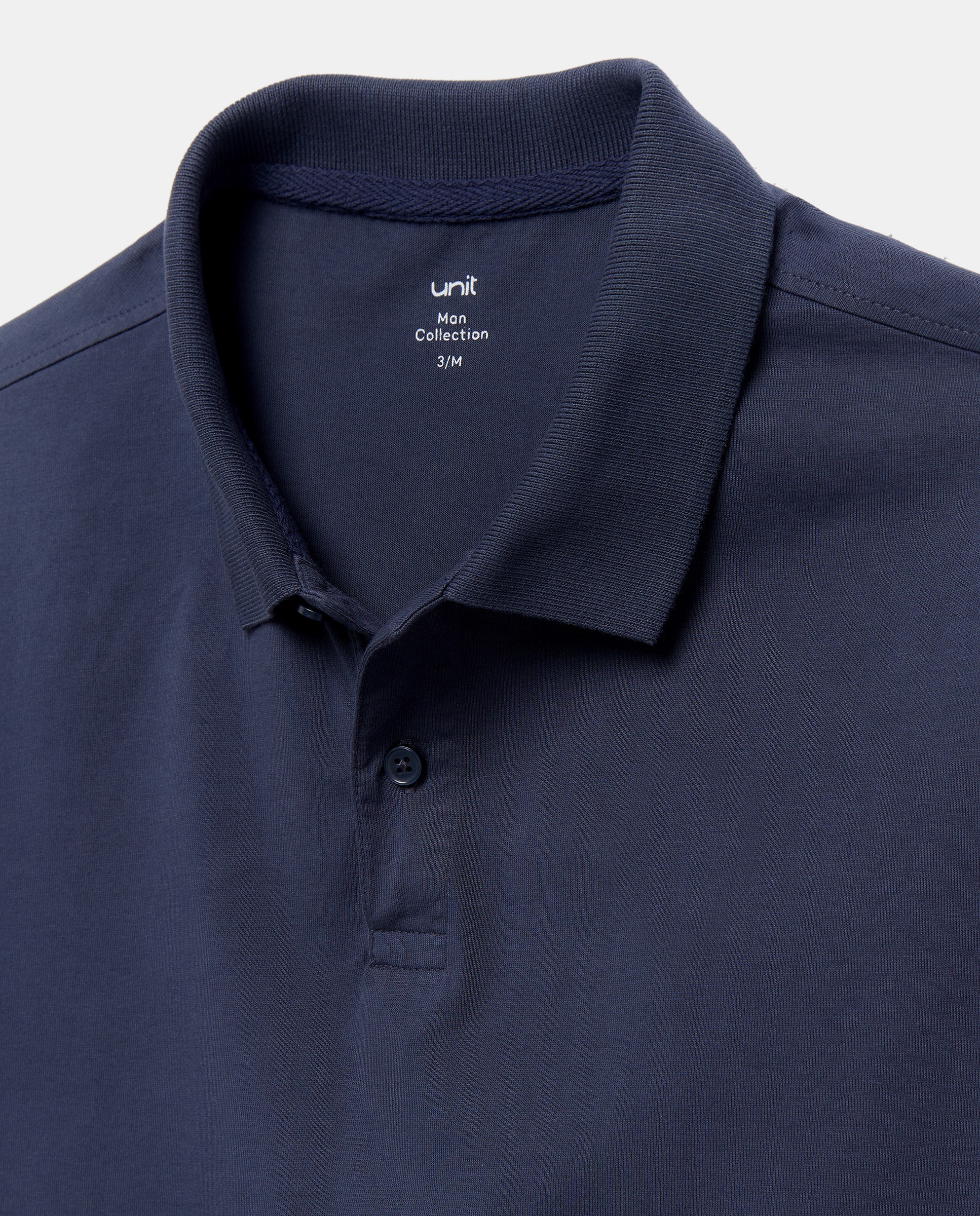 Polo manga corta jersey lavado Azul marino-5
