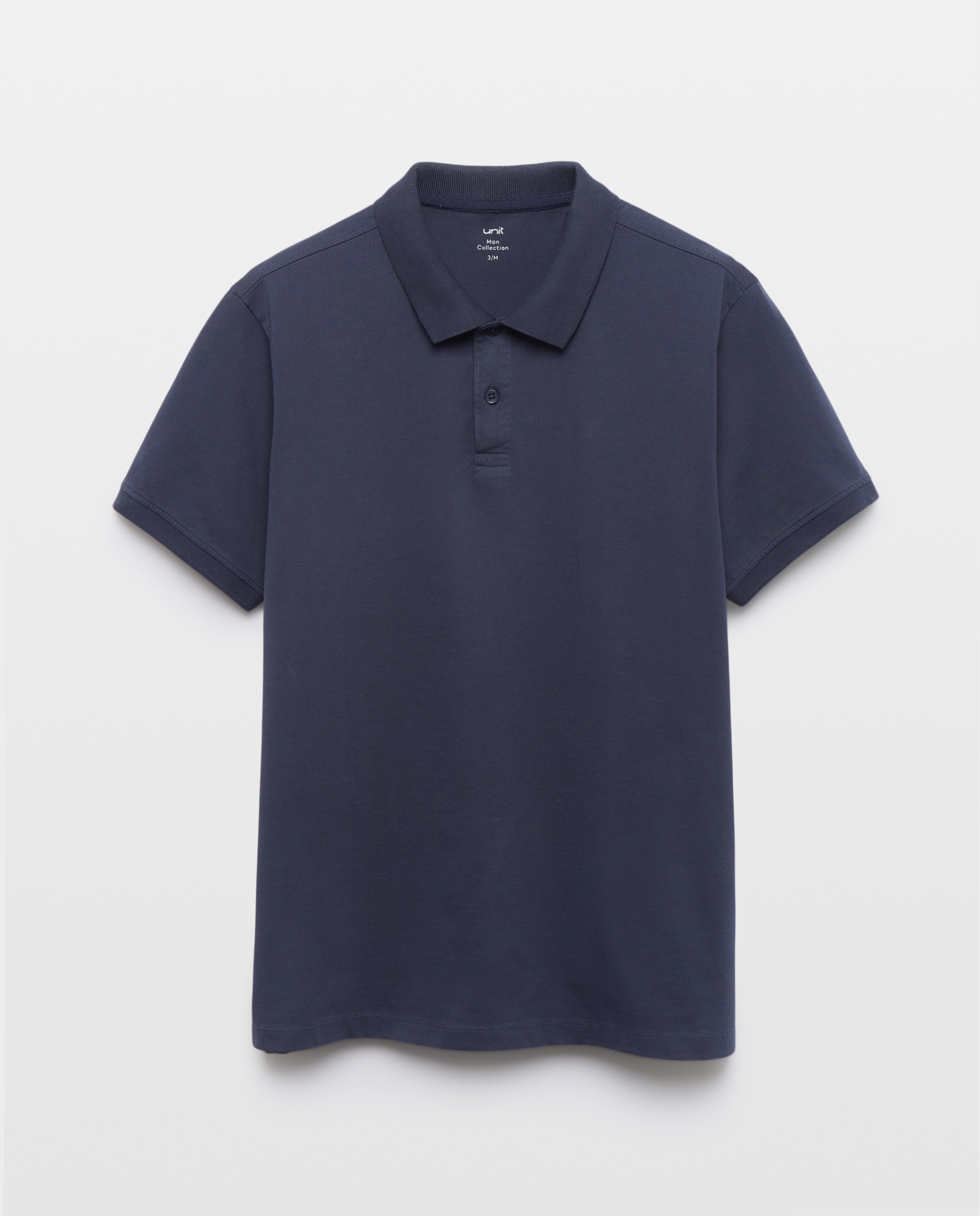 Polo manga corta jersey lavado Azul marino-4