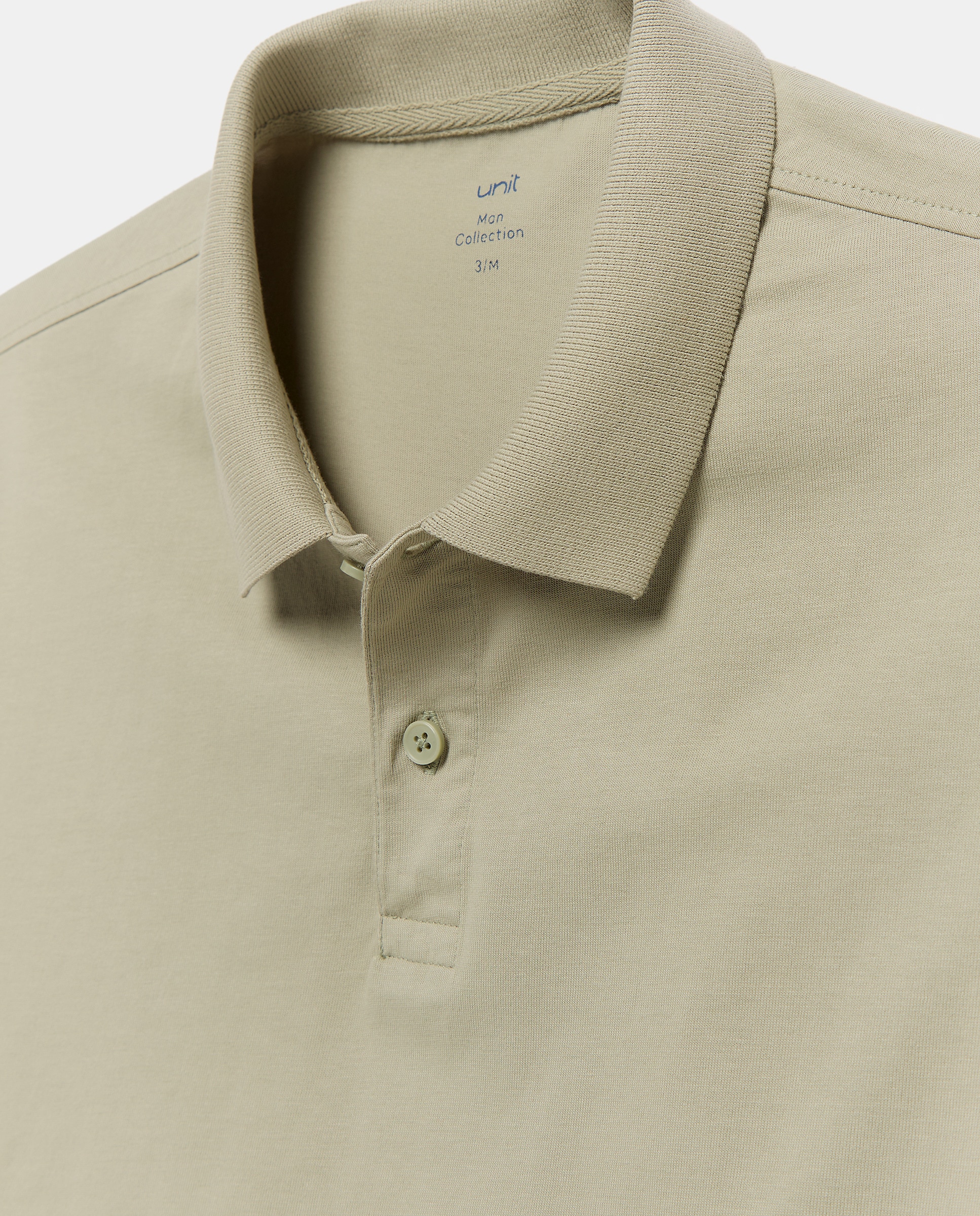 Polo manga corta jersey lavado Verde-5