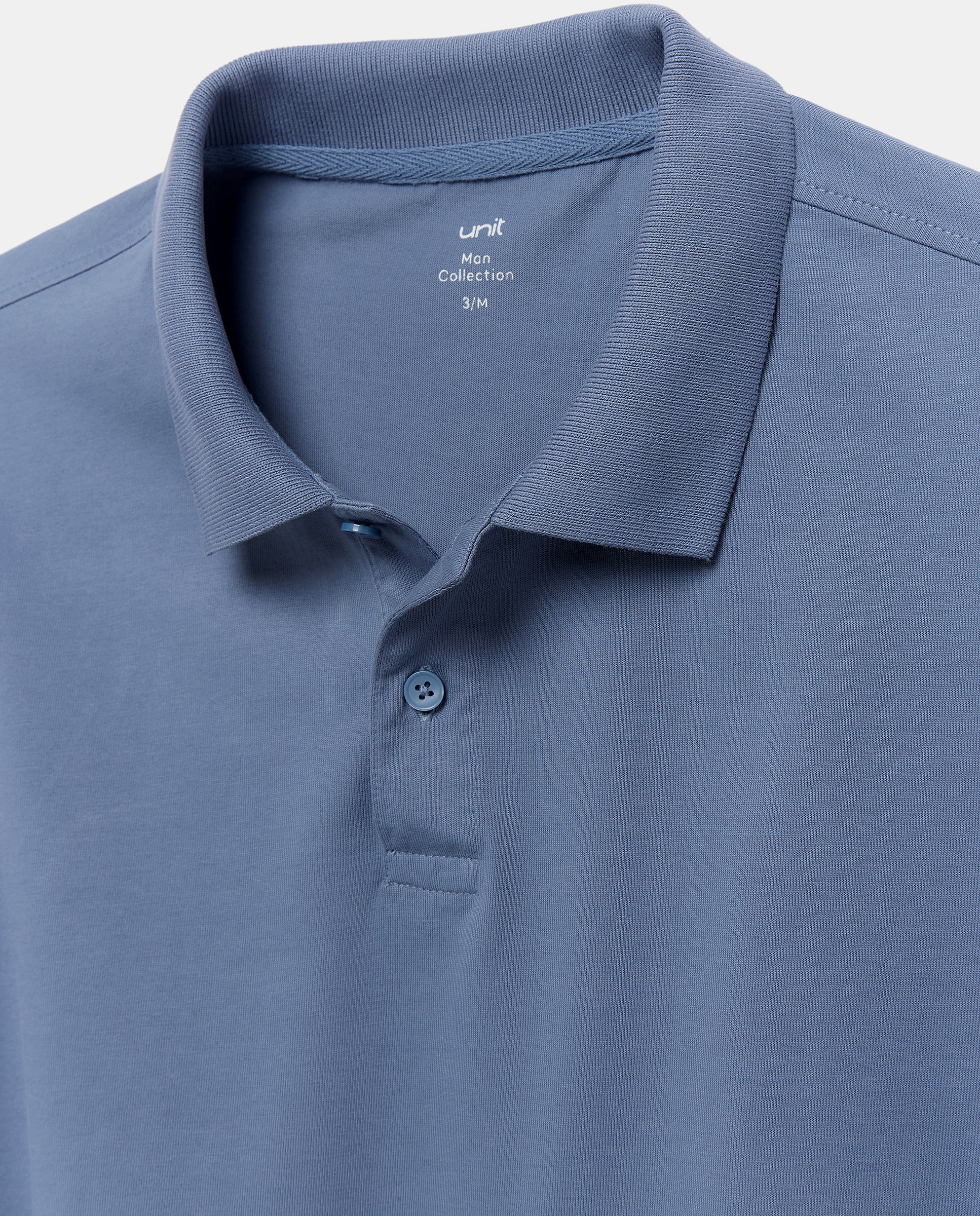 Polo manga corta jersey lavado 400 Azul-5