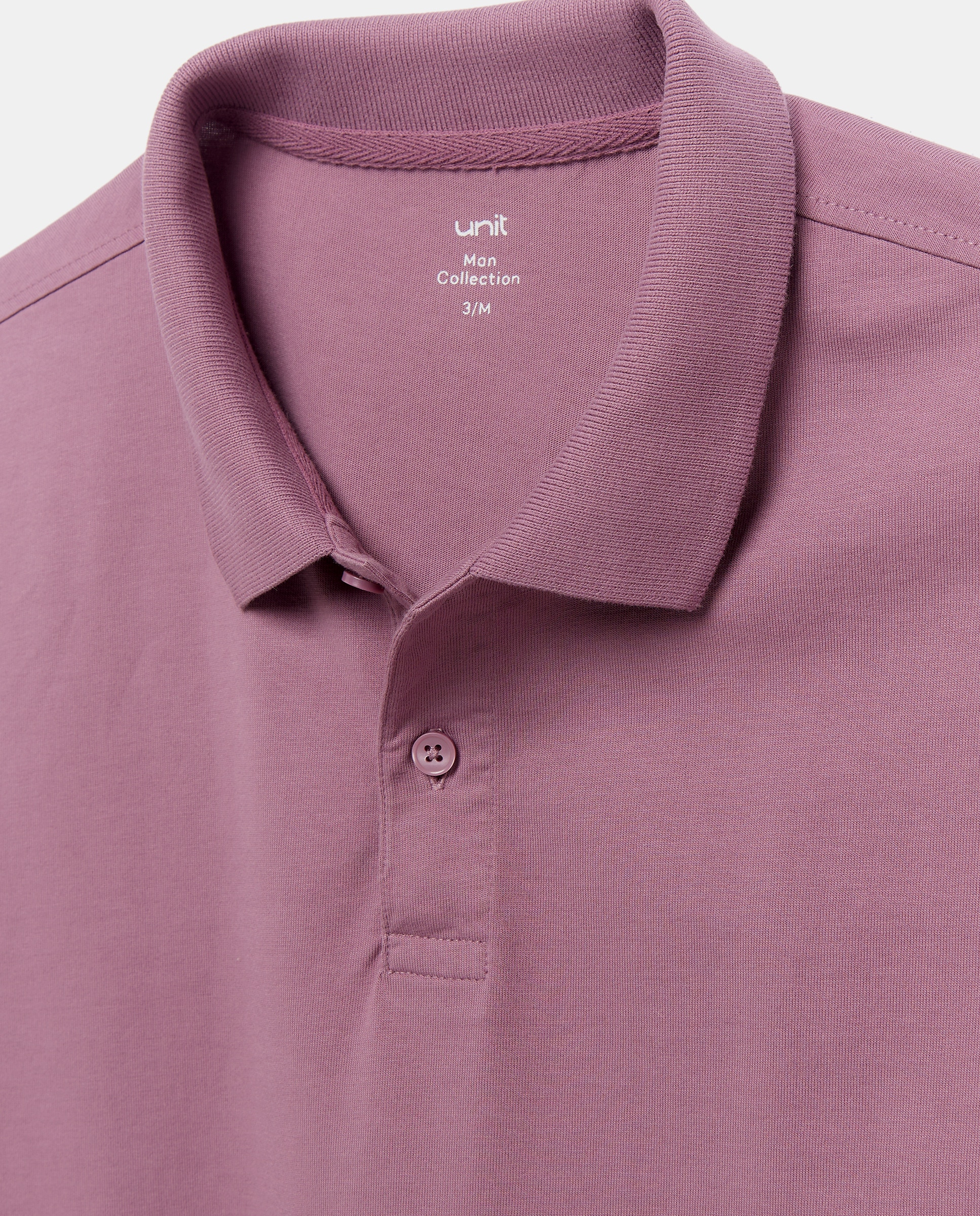 Polo manga corta jersey lavado 282 Malva-5