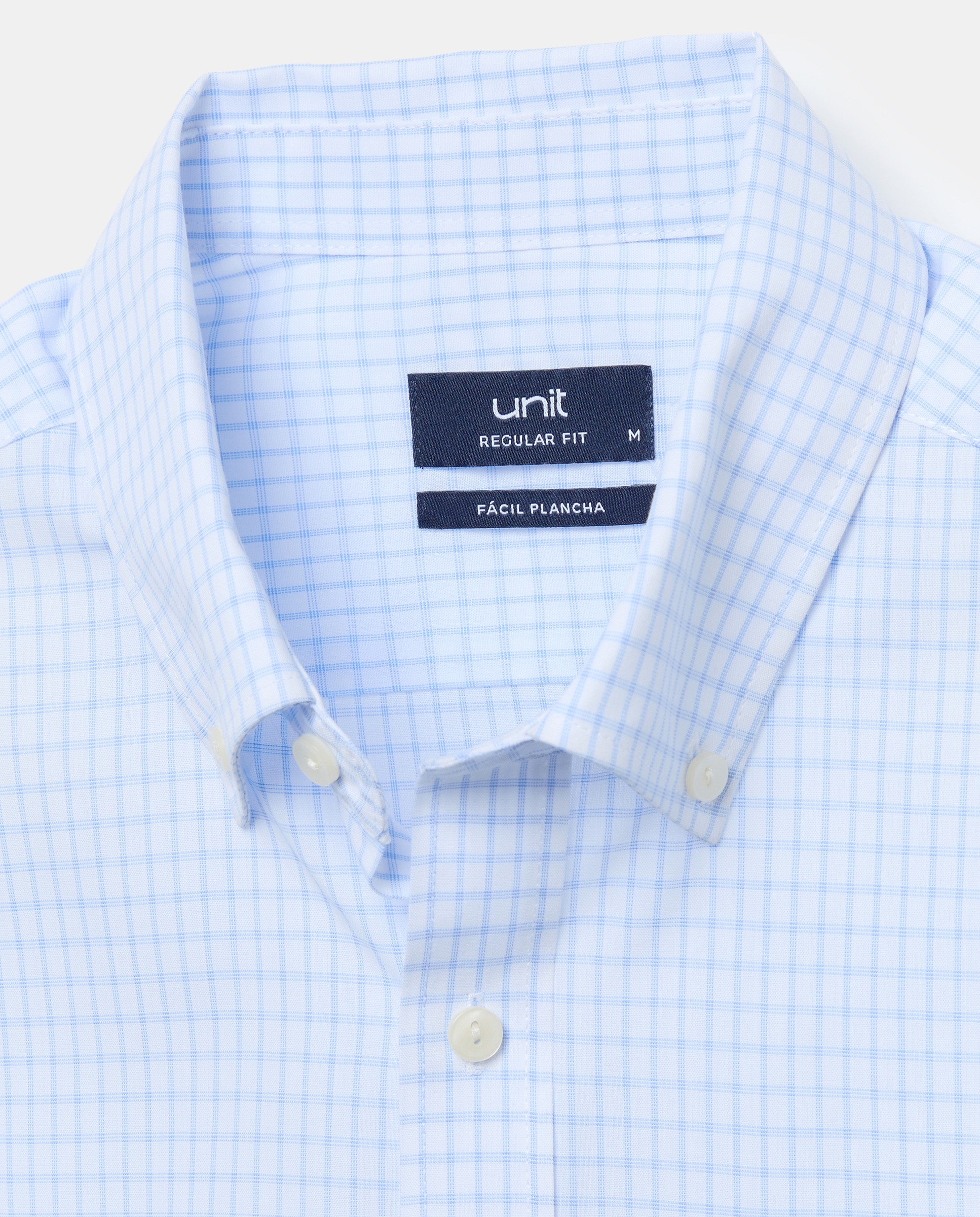Camisa sport manga corta hombre fácil plancha 410 Azul claro-5