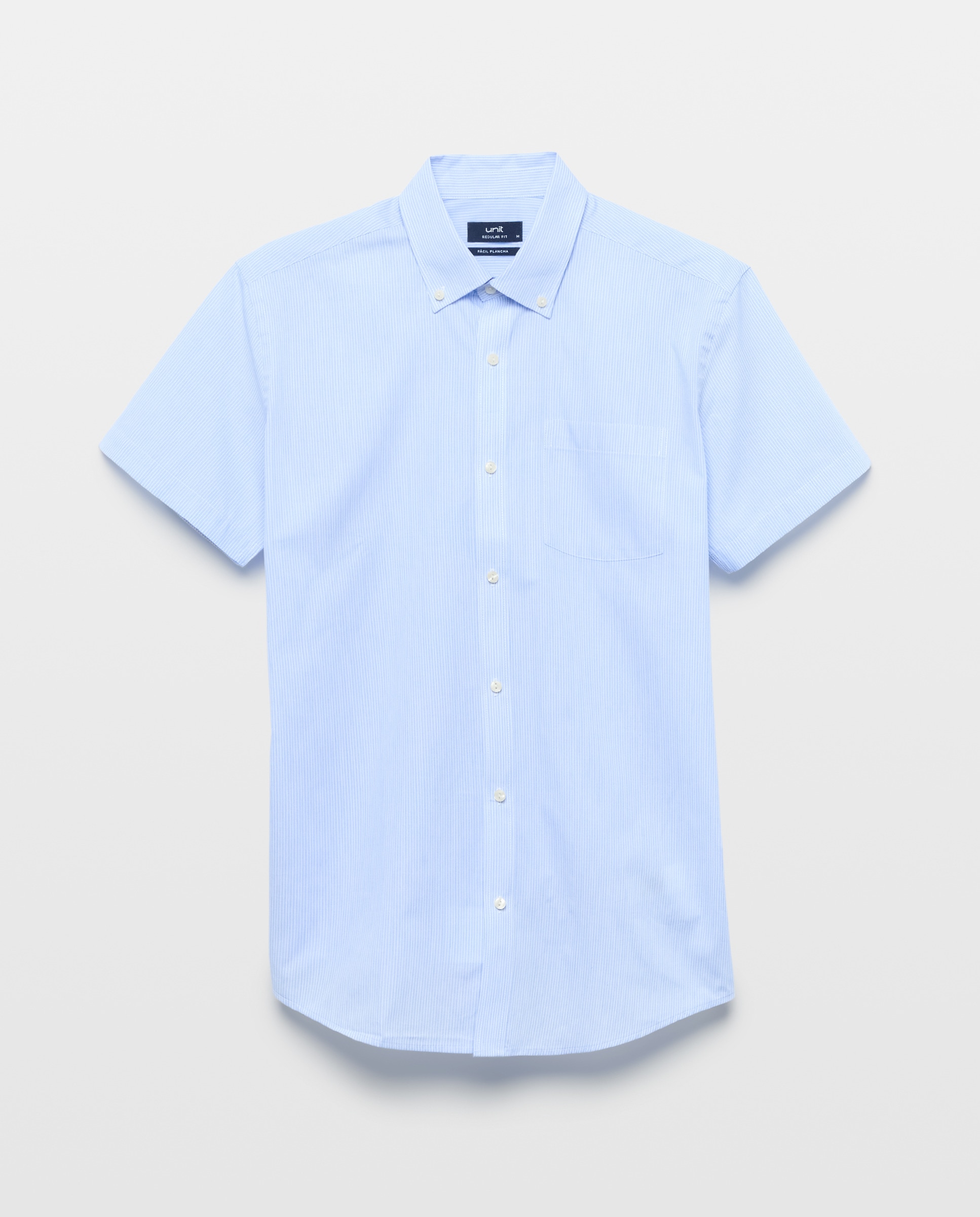 Camisa sport manga corta hombre fácil plancha 410 Azul claro-4