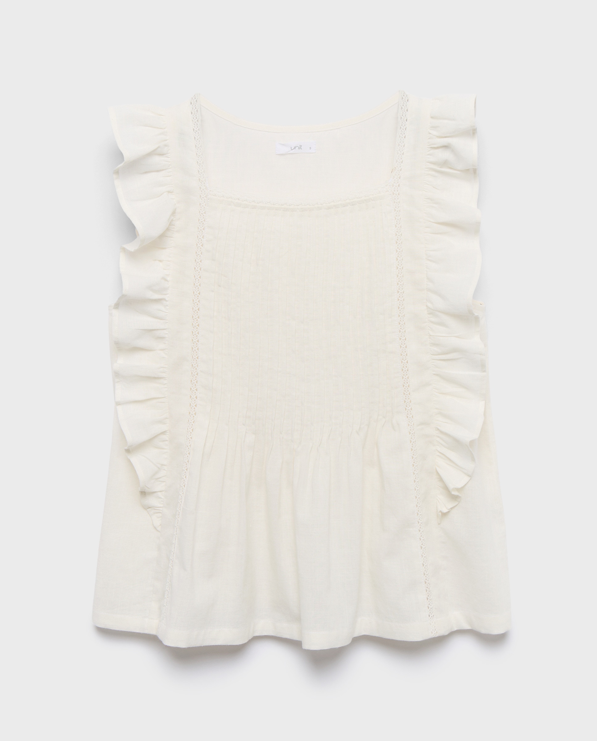 Blusa de mujer romántica 120 Crudo-4