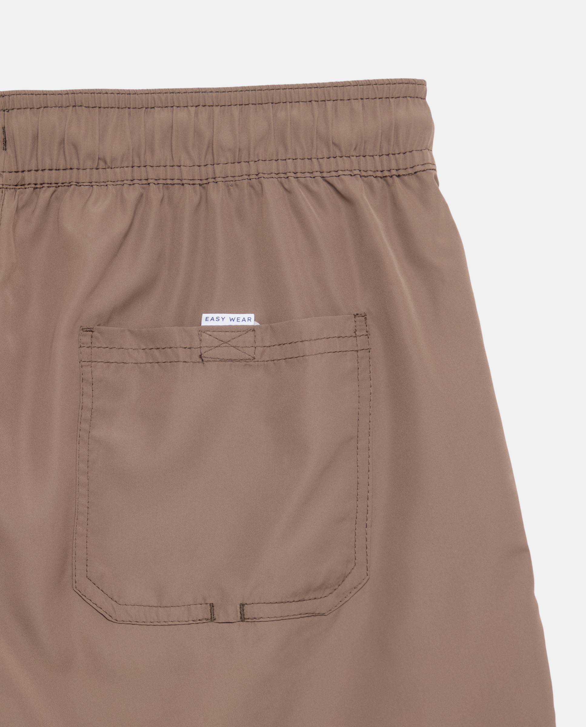 Calções de Banho Lisos Chocolate-4