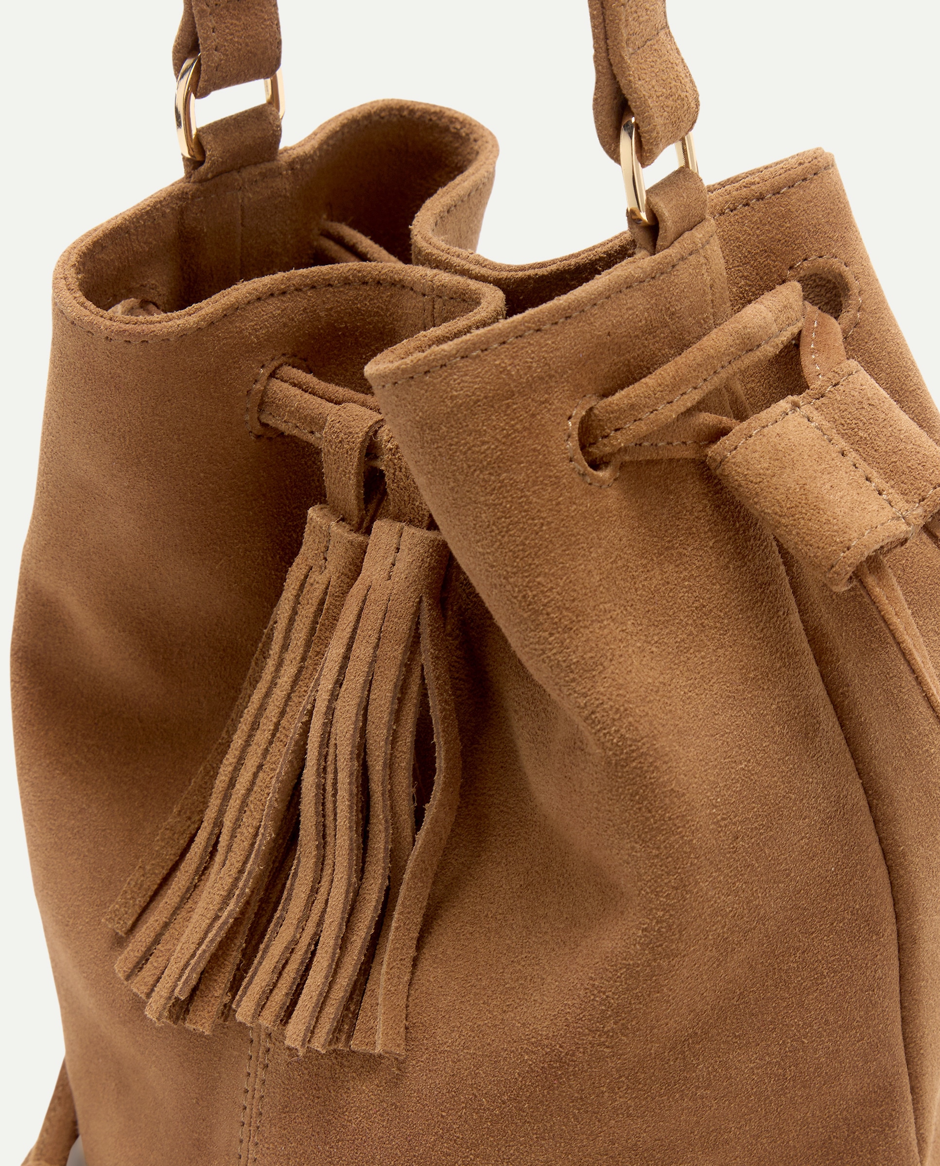 Bolso mujer saco piel Marrón-3