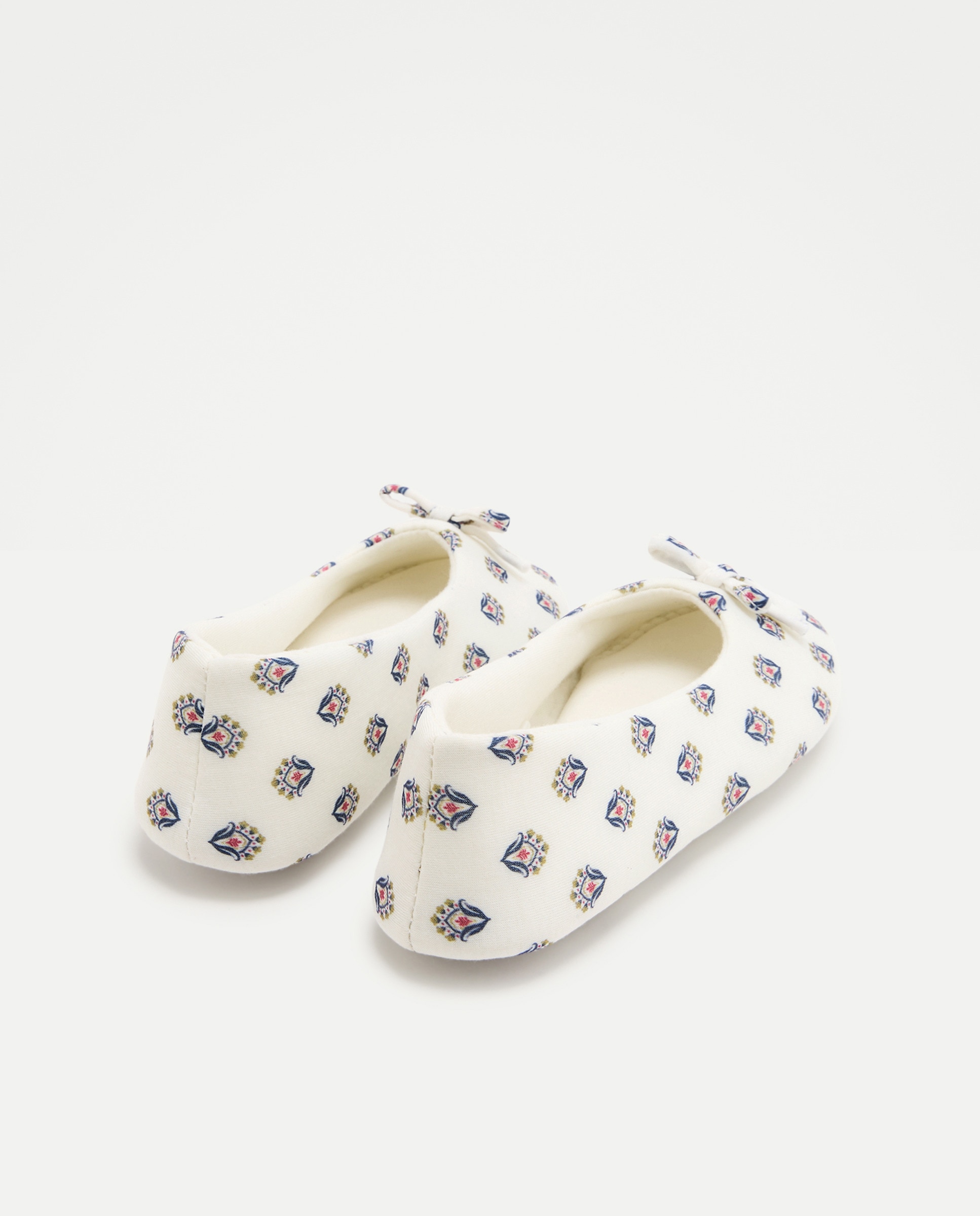 Bailarina  de mujer estampada Blanco roto-3