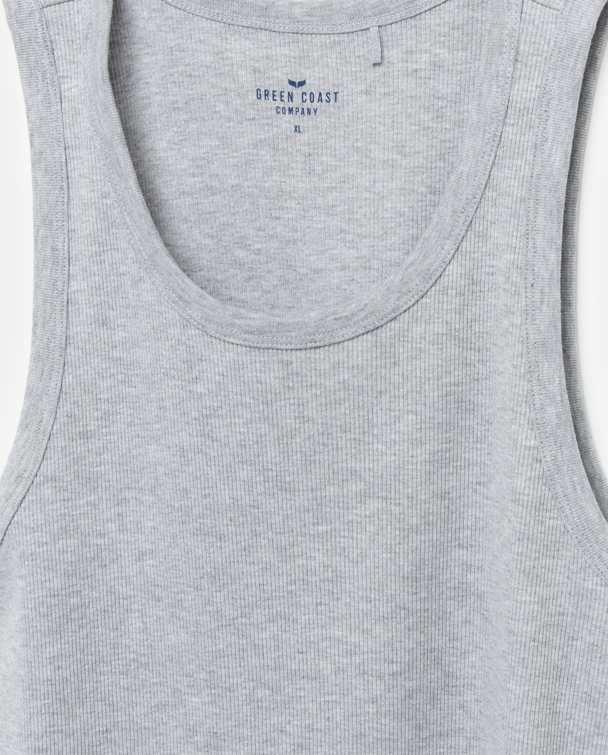 T-shirt Tank Top Cinzento-claro-5