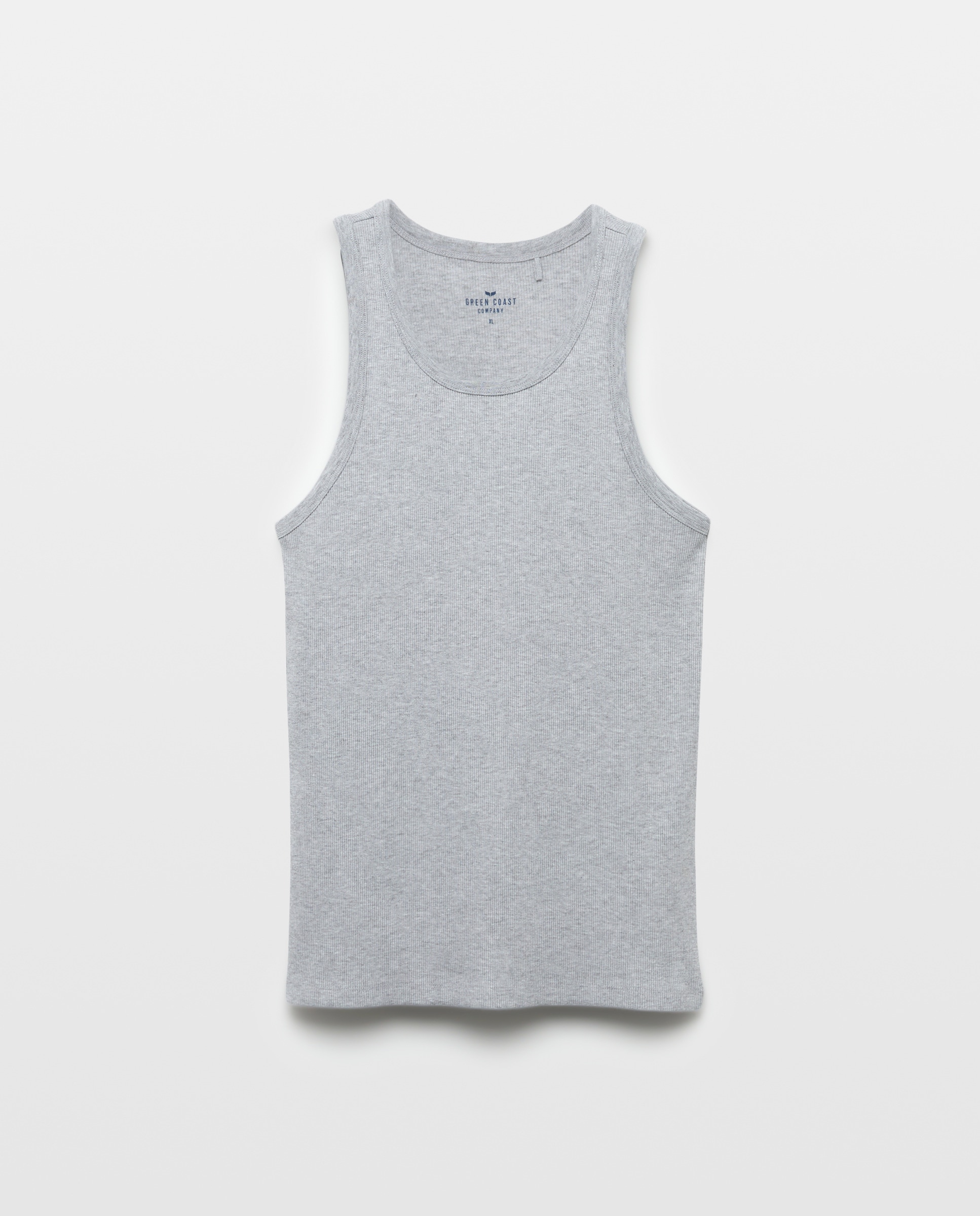 T-shirt Tank Top Cinzento-claro-4