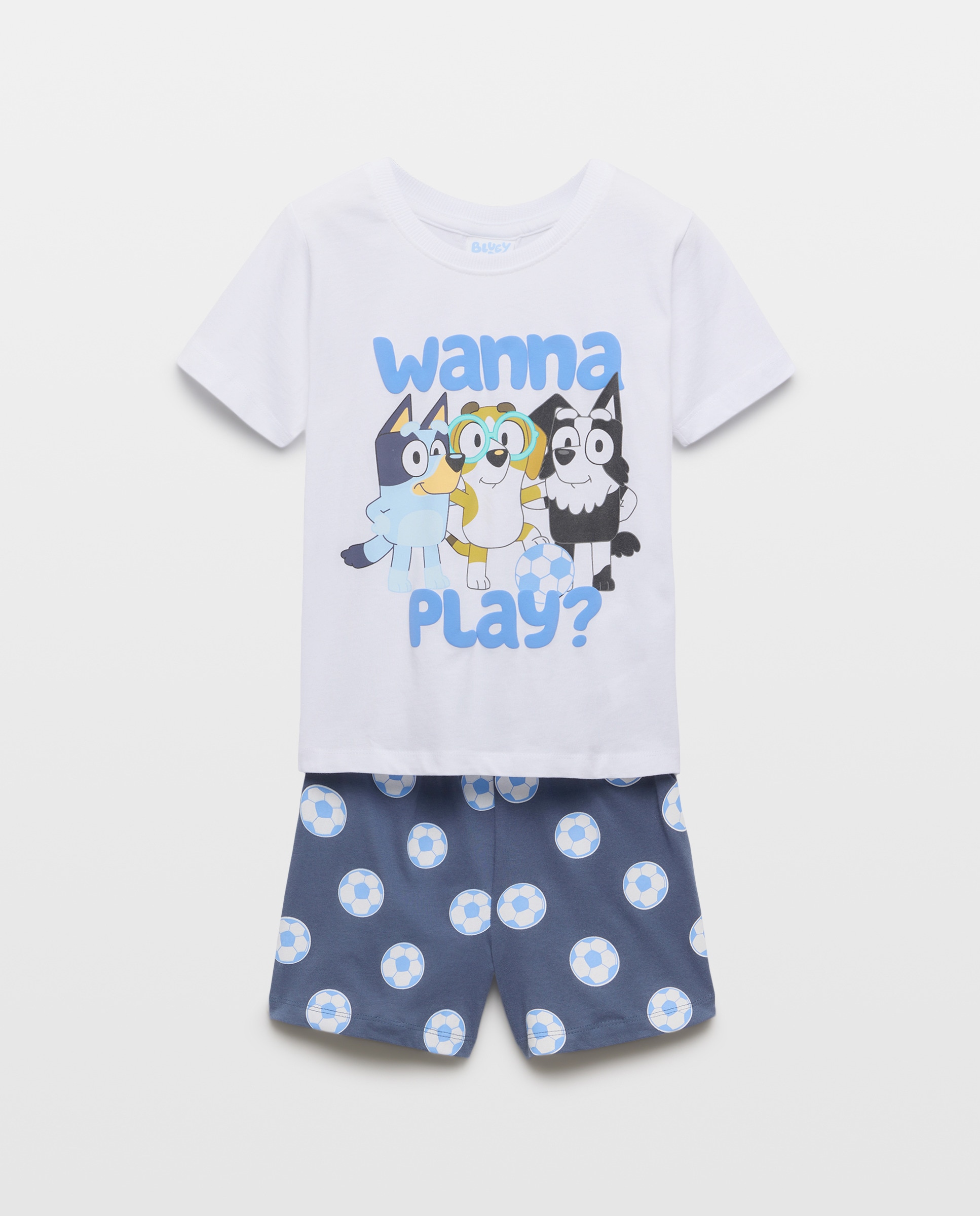Imagem 0 de Pijama de Malha Curto Bluey