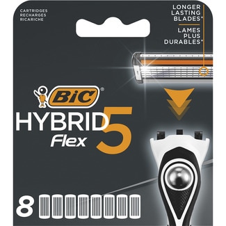 recambio de maquinilla de afeitar Hybrid5 Flex blister 8 unidades - Bic