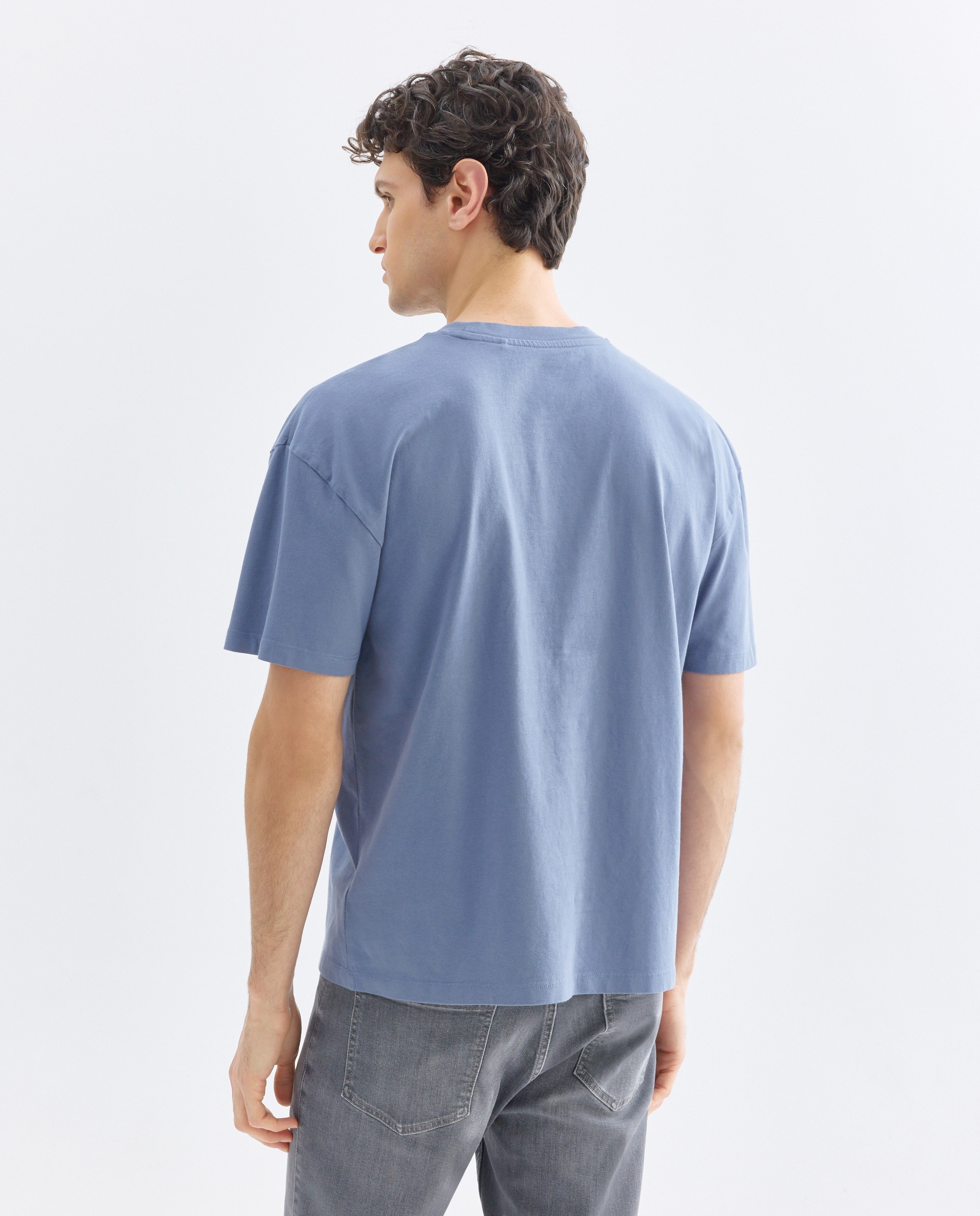 Camiseta de hombre manga corta sol y olas 400 Azul-3