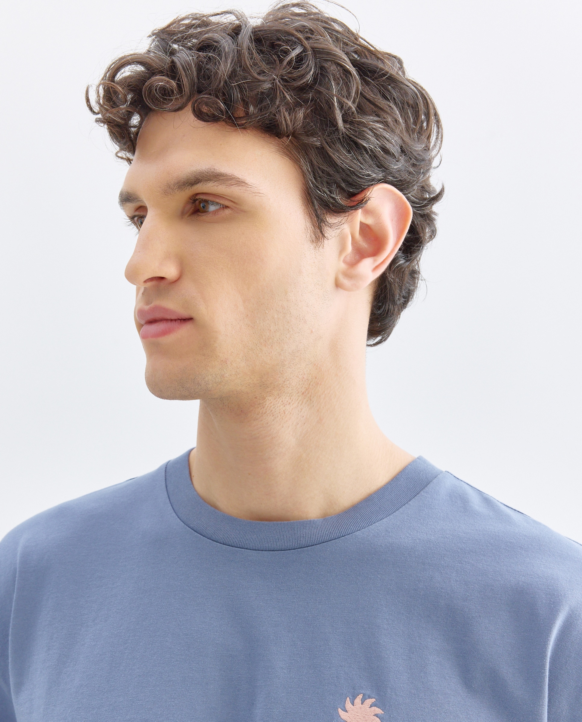 Camiseta de hombre manga corta sol y olas 400 Azul-4