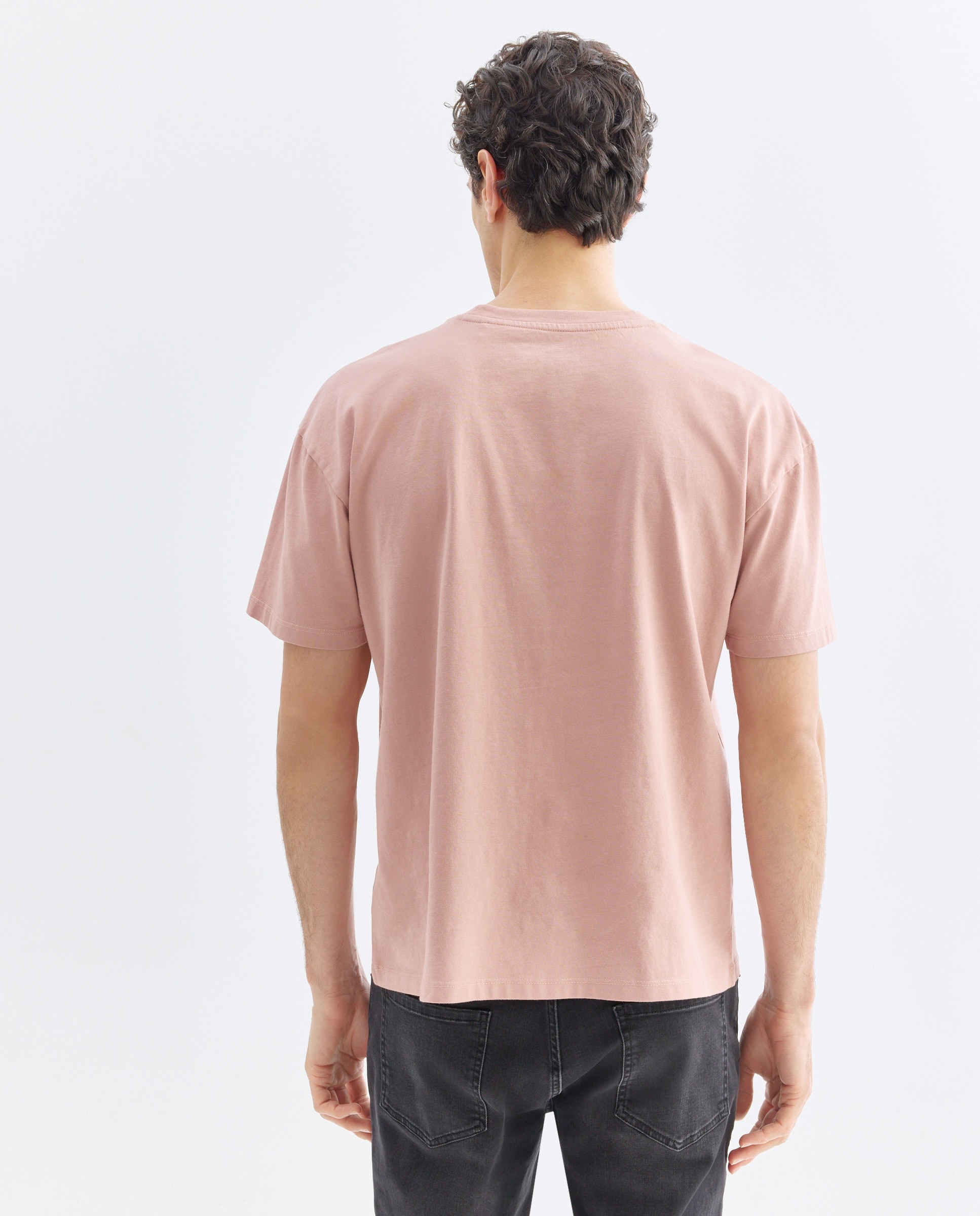 Camiseta de hombre manga corta Cote d'Azur 200 Rosa-3