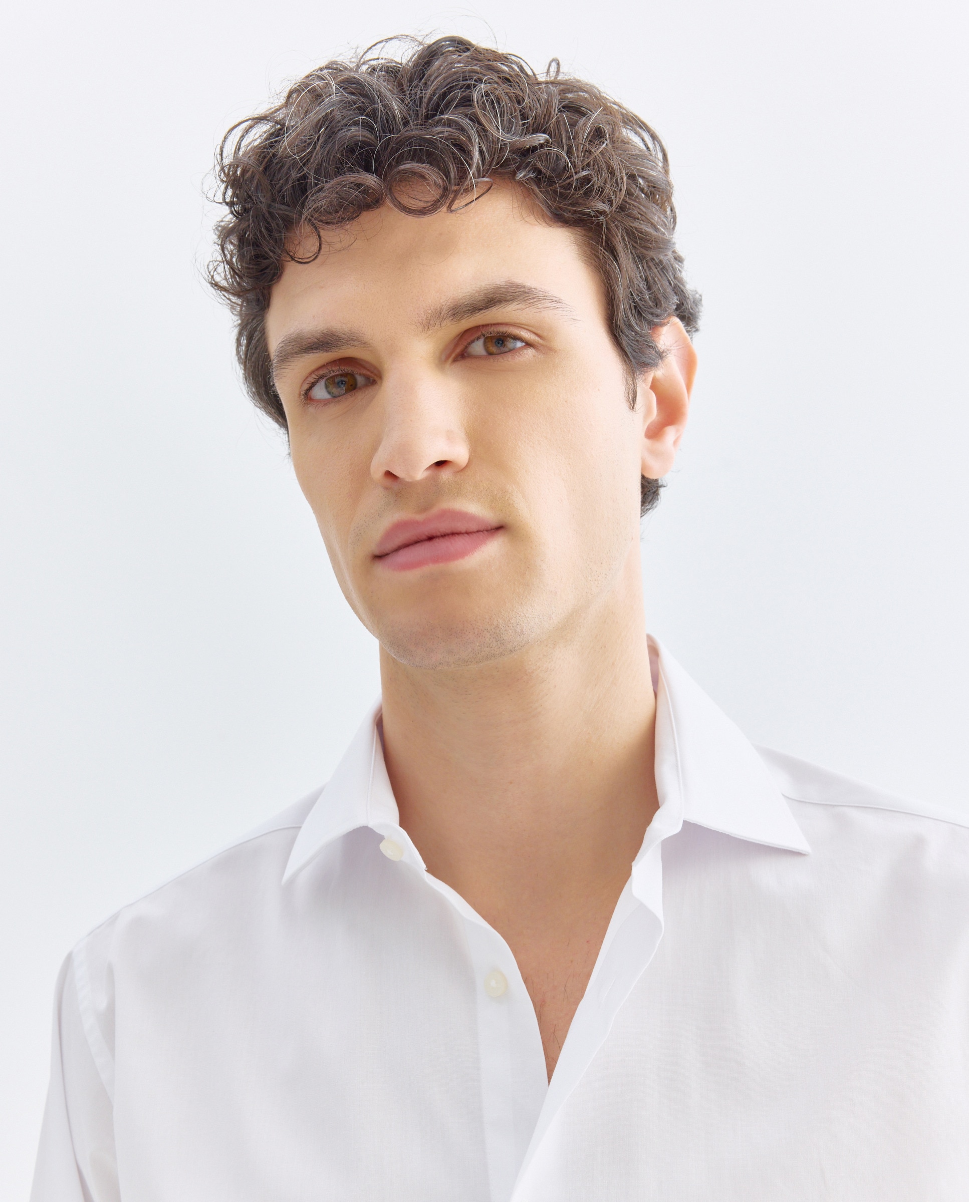 Camisa vestir hombre lisa classic fit Blanco-4