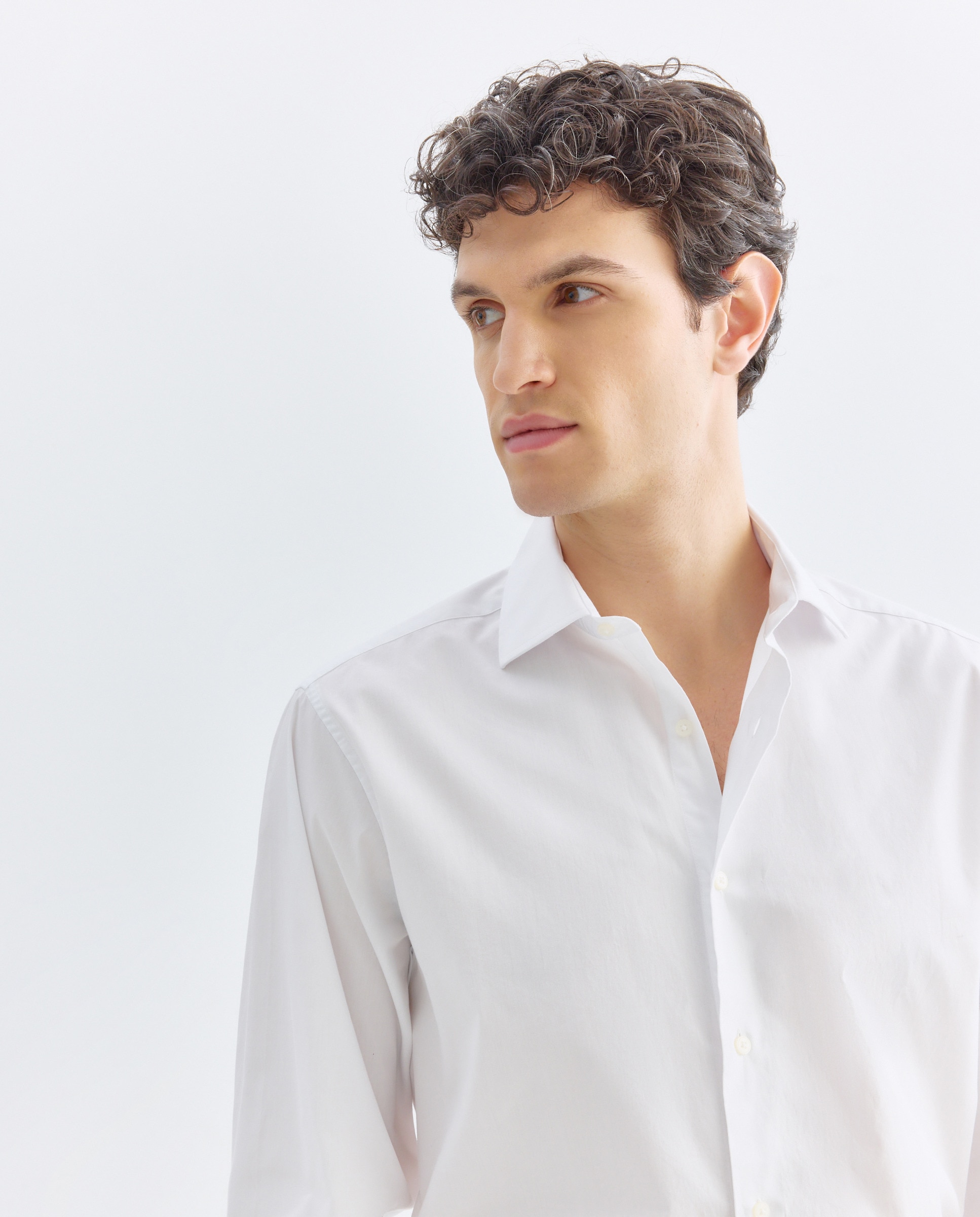 Camisa vestir hombre lisa regular fit Blanco-4