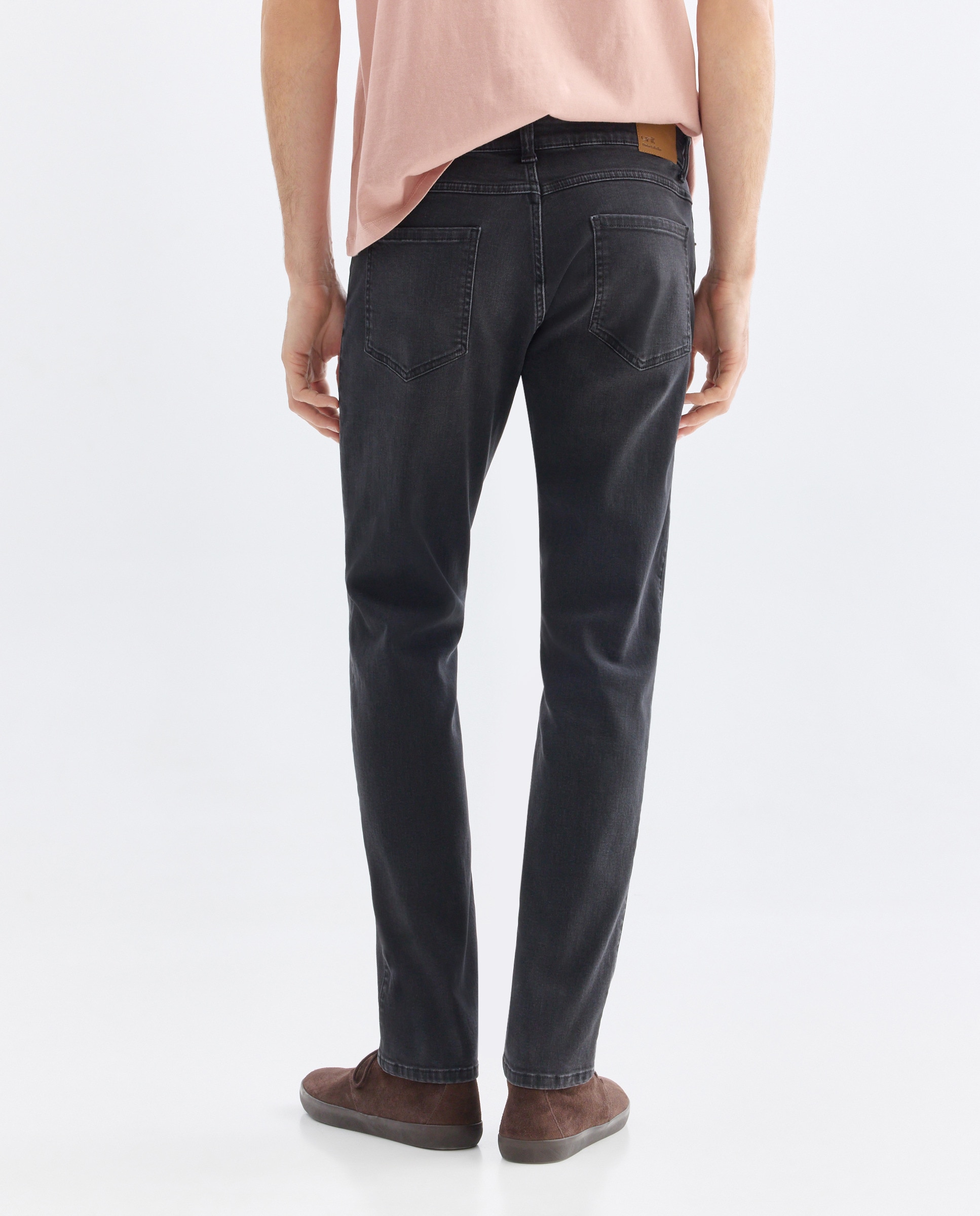 Pantalón vaquero hombre slim fit Negro intenso-3