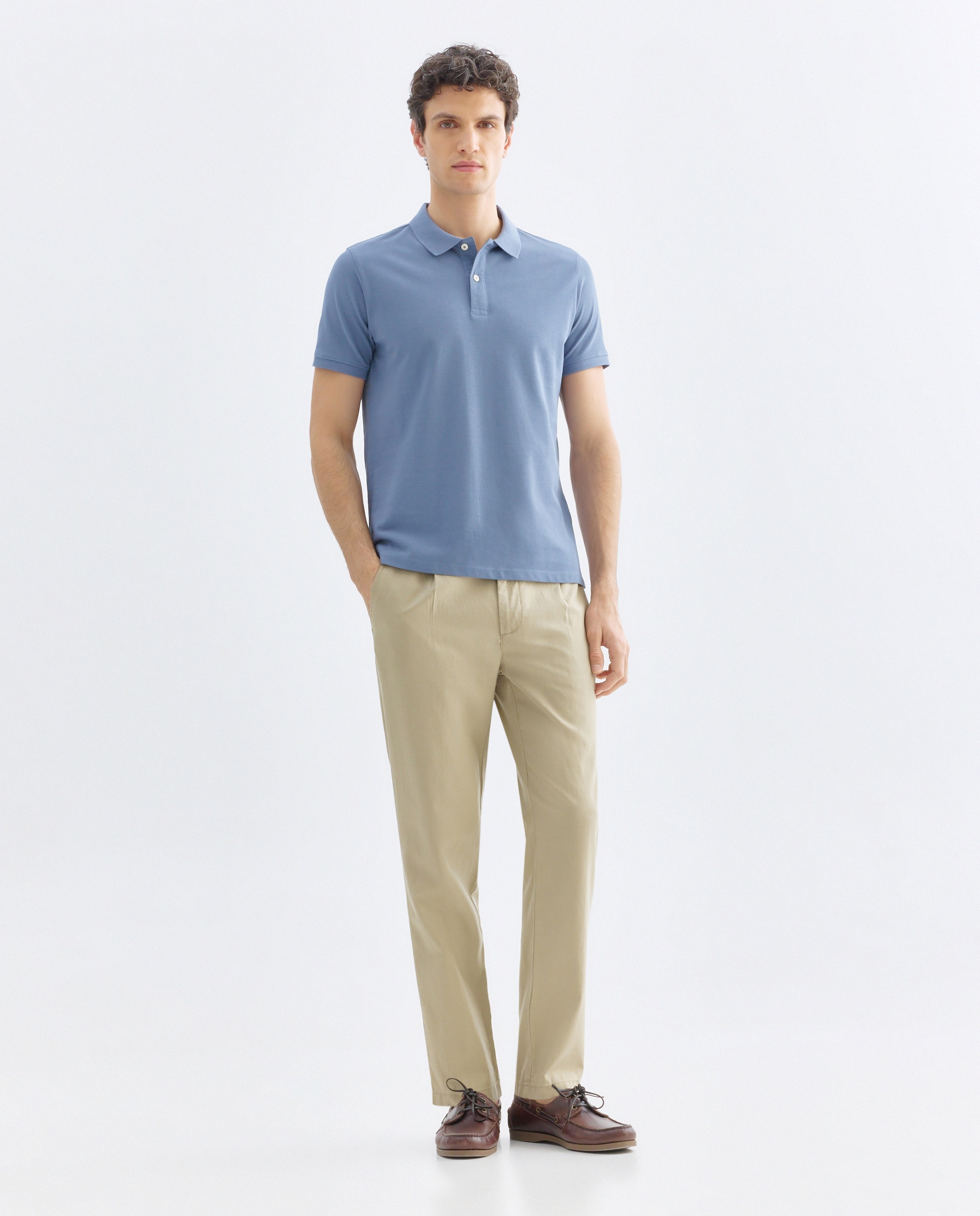 Imagen 0 de Pantalón hombre chino gomas con lino